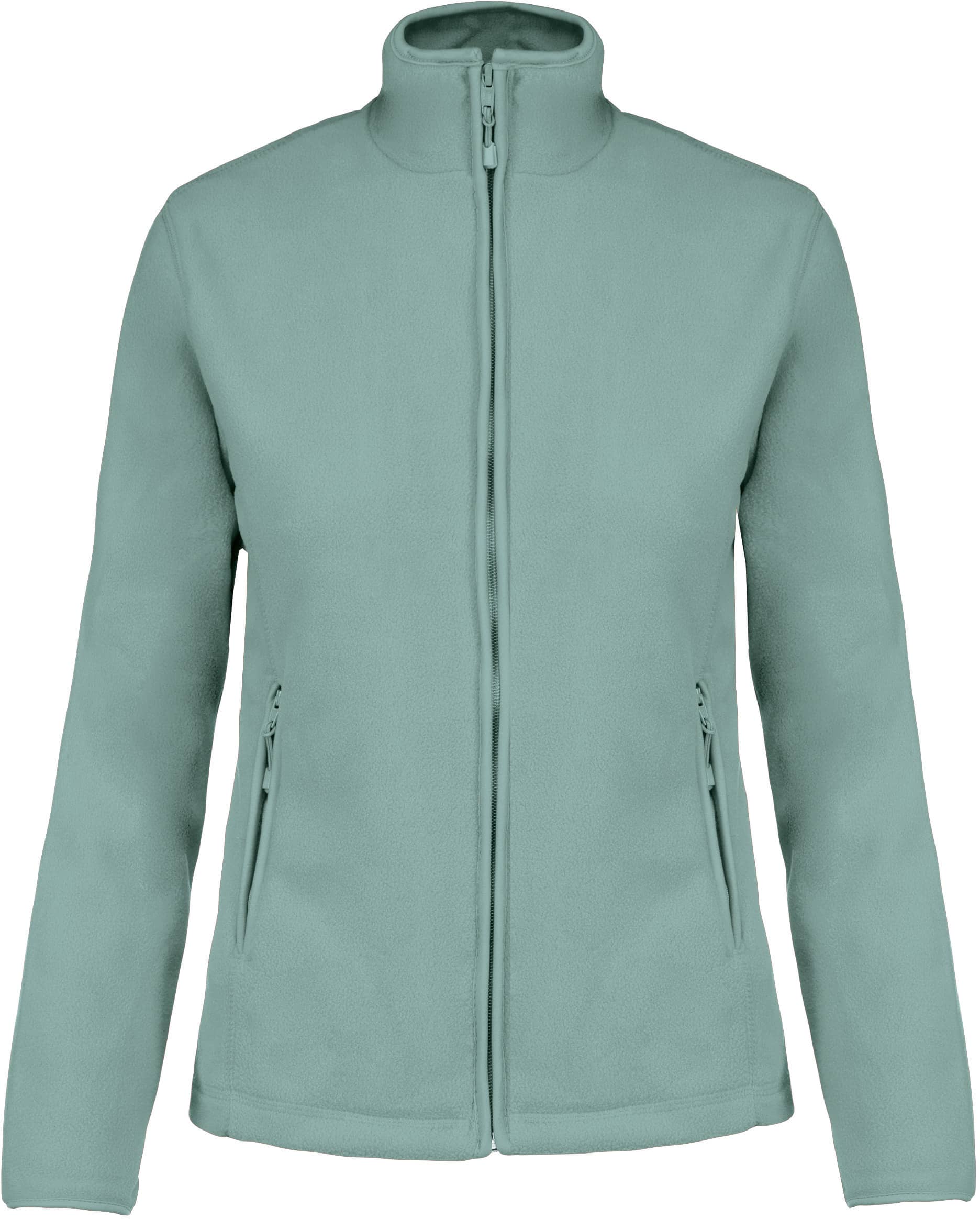 Mikrofleece-Jacke mit Reißverschluss für Damen