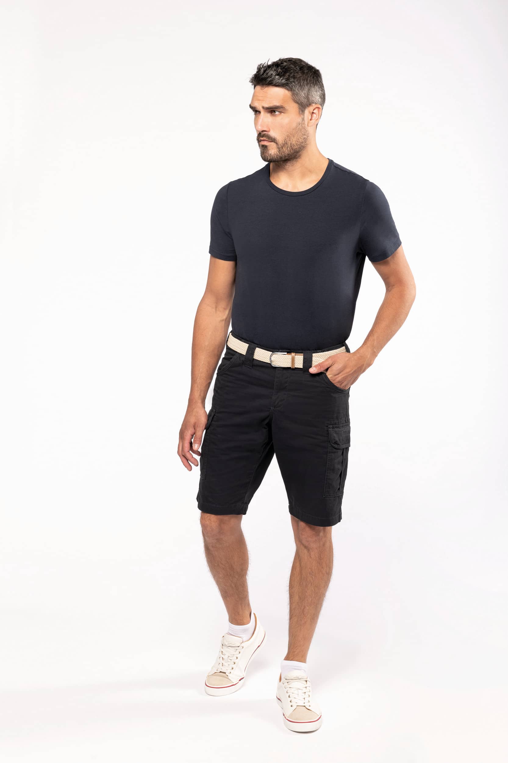 Multi pocket Bermuda shorts