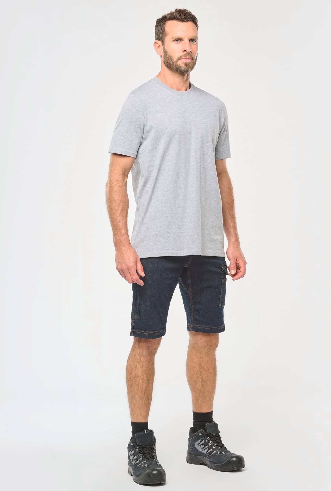 Denim-Bermuda-Shorts mit mehreren Taschen für Herren