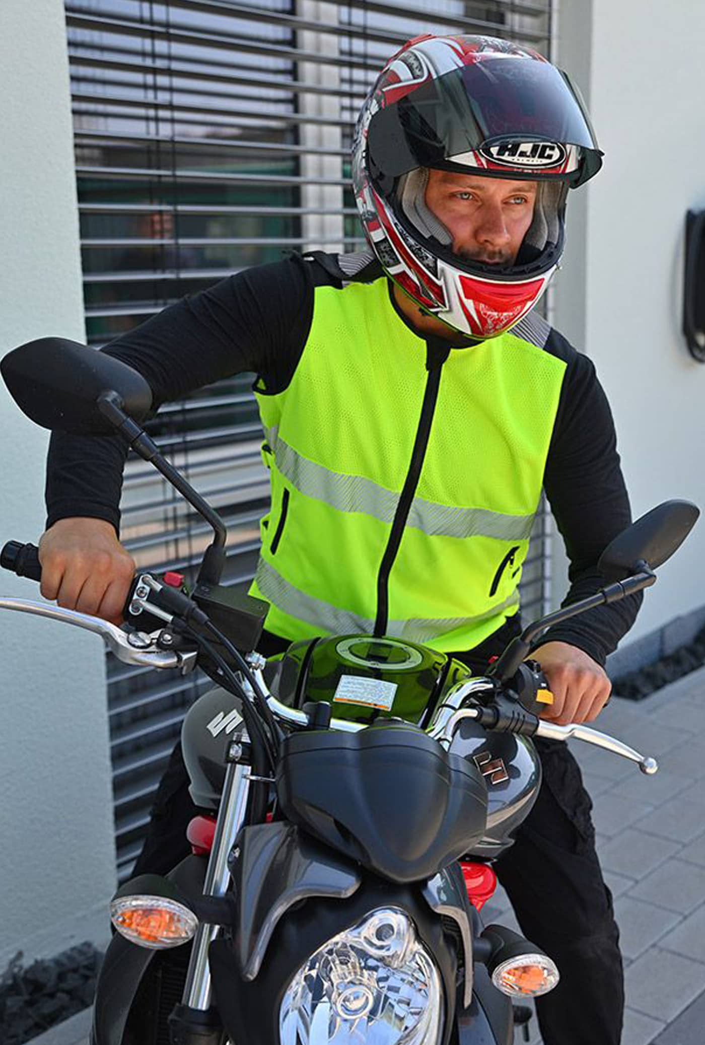 Hi-Vis Mesh Motorcycle Safety Vest “Naxos”