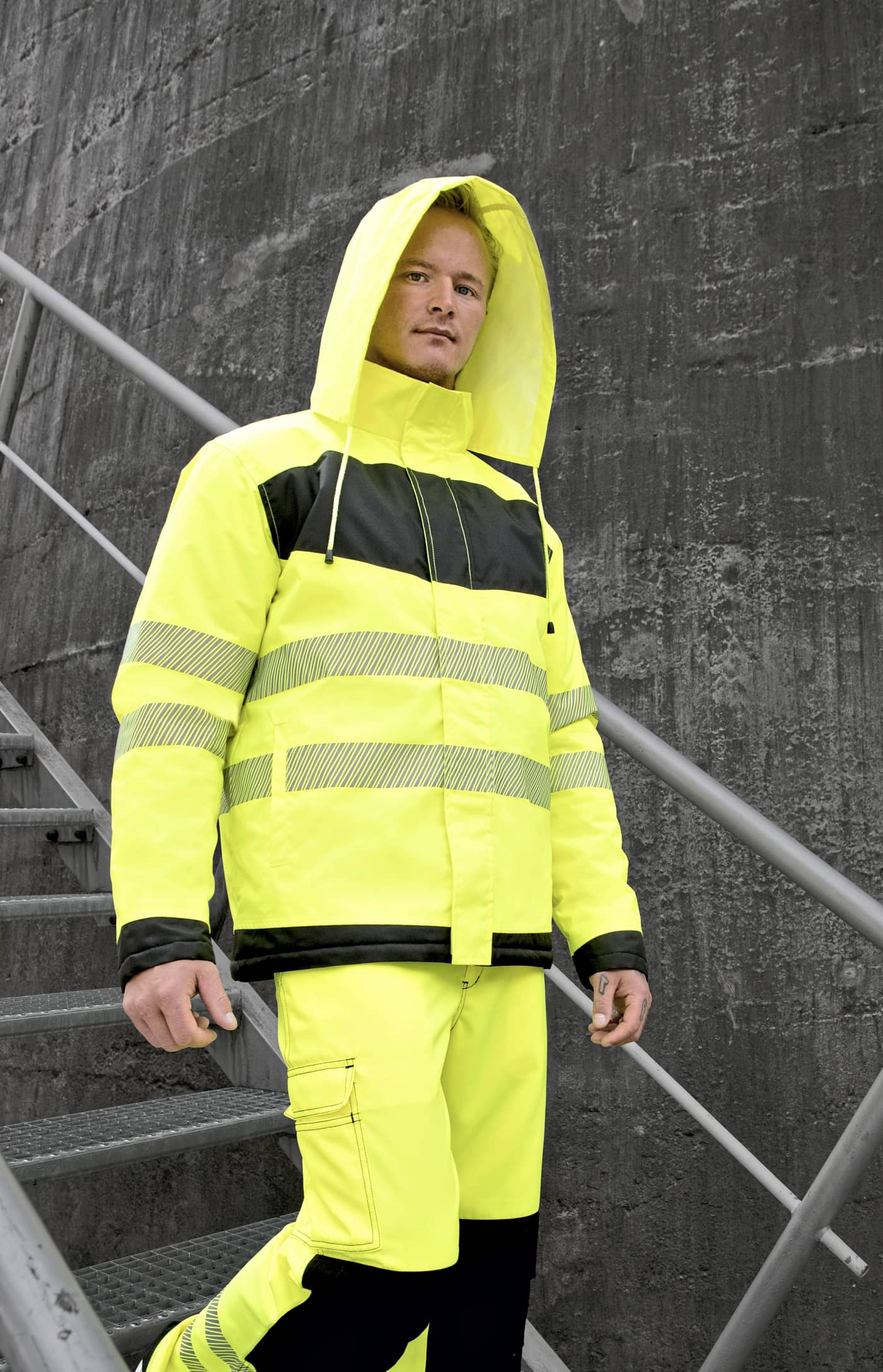 EOS Hi-Vis Workwear Parka With Printing Area