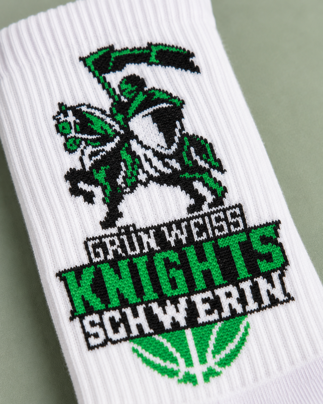 Grün Weiß Knights Schwerin Socken