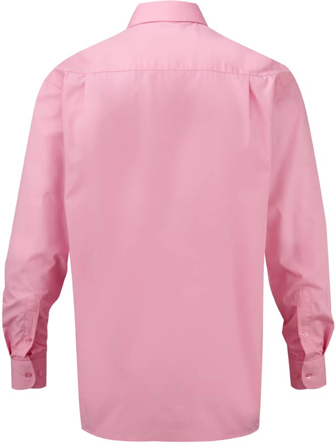 Men's Long Sleeve Classic Pure Cotton Poplin Shirt
