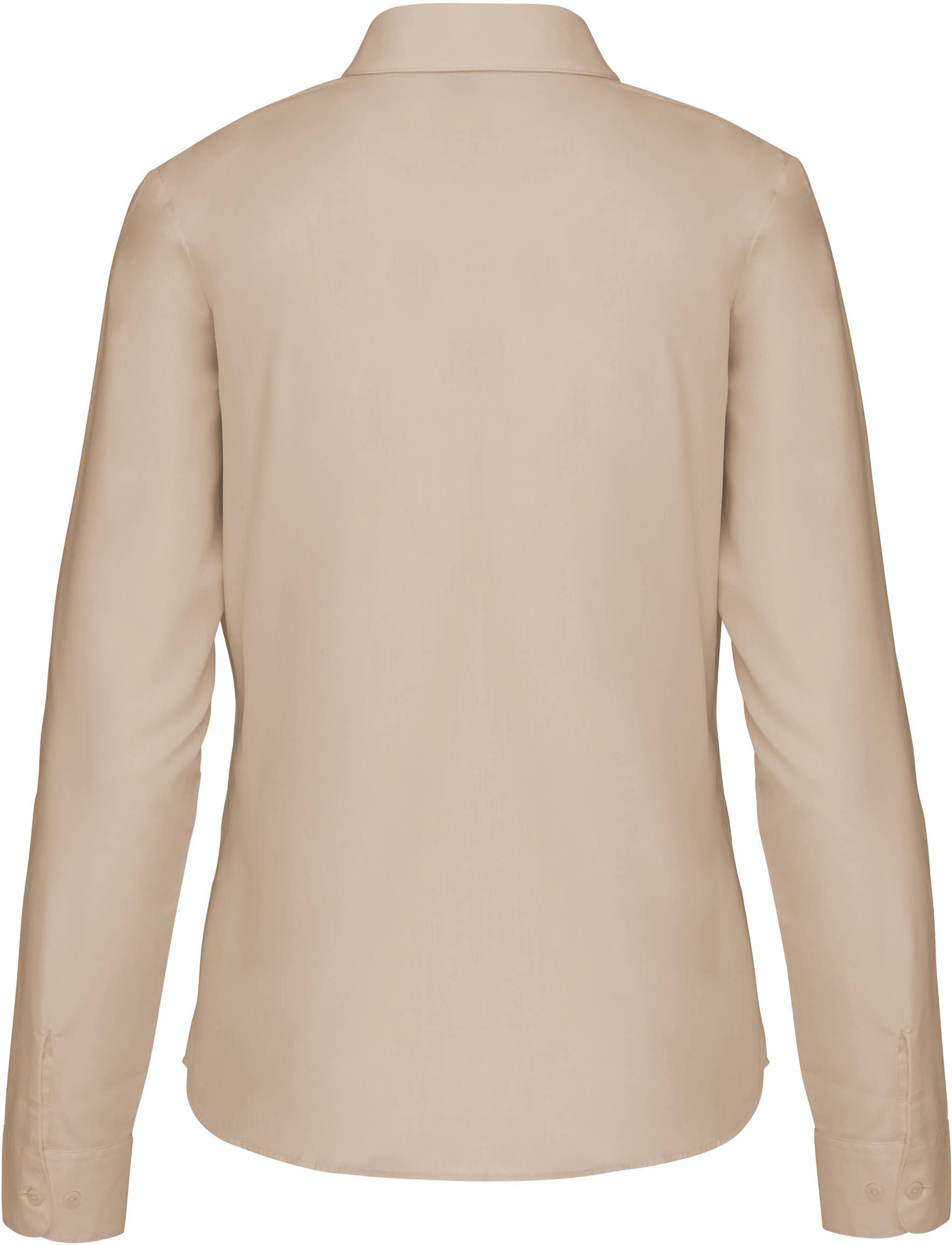 Popeline-Hemd Baumwollpolyester pflegeleicht für Damen