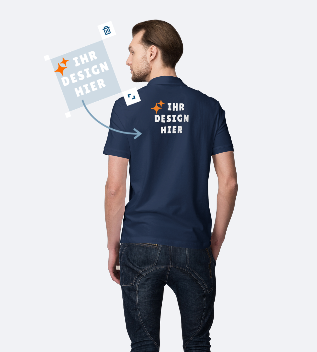Herren Poloshirts veredeln lassen