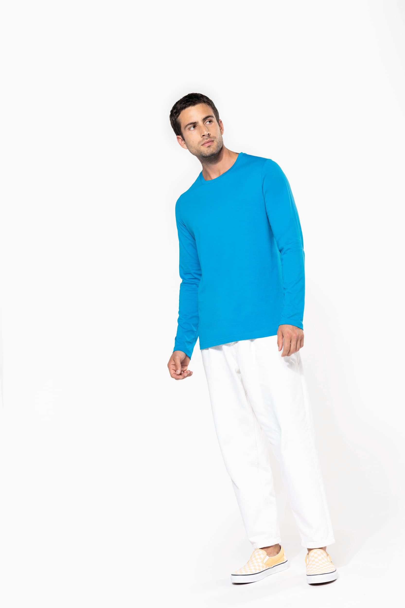 Men`s long-sleeved Crew Neck T-Shirt