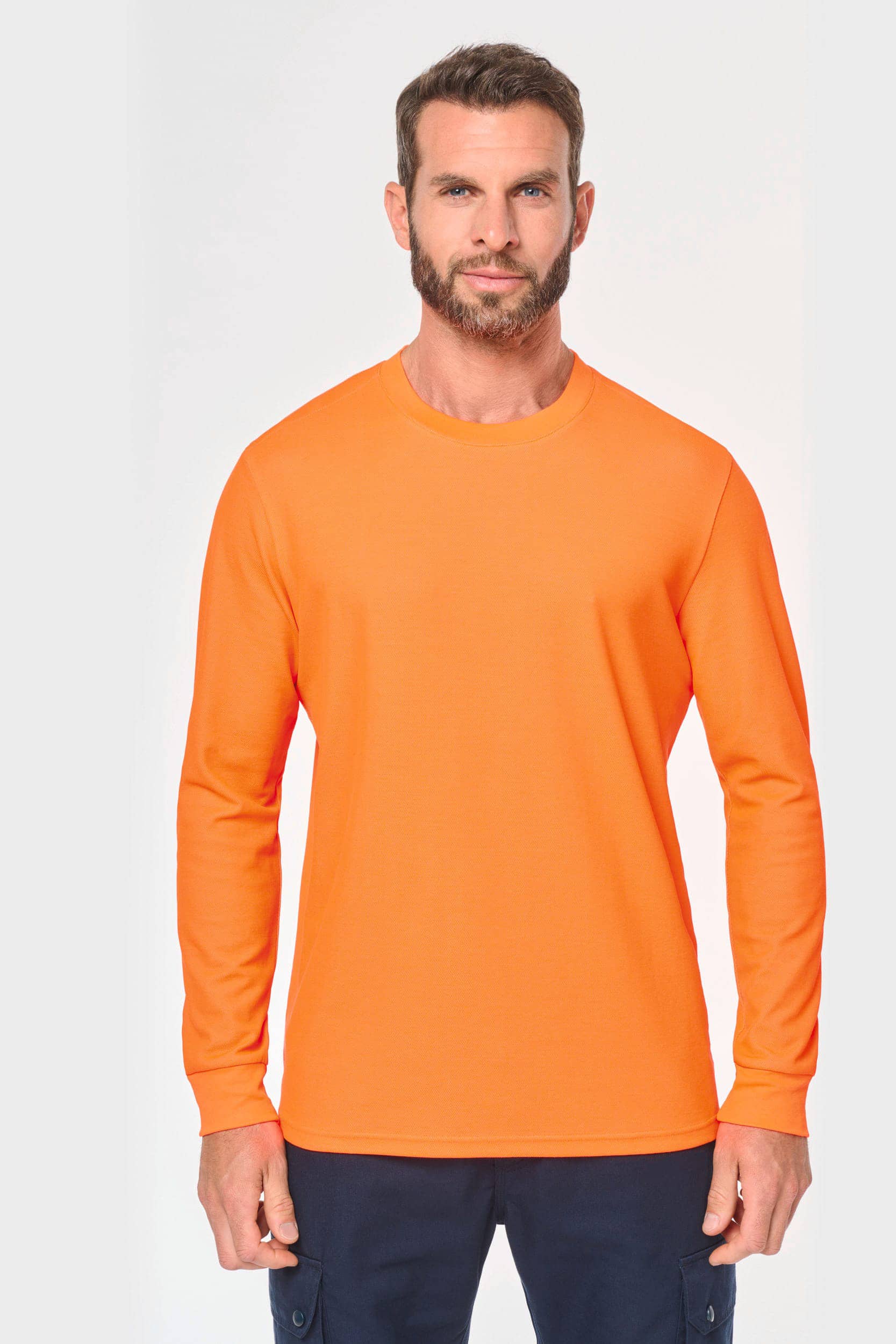 Umweltfreundliches Unisex-T-Shirt mit langen Armen aus Baumwolle/Polyester