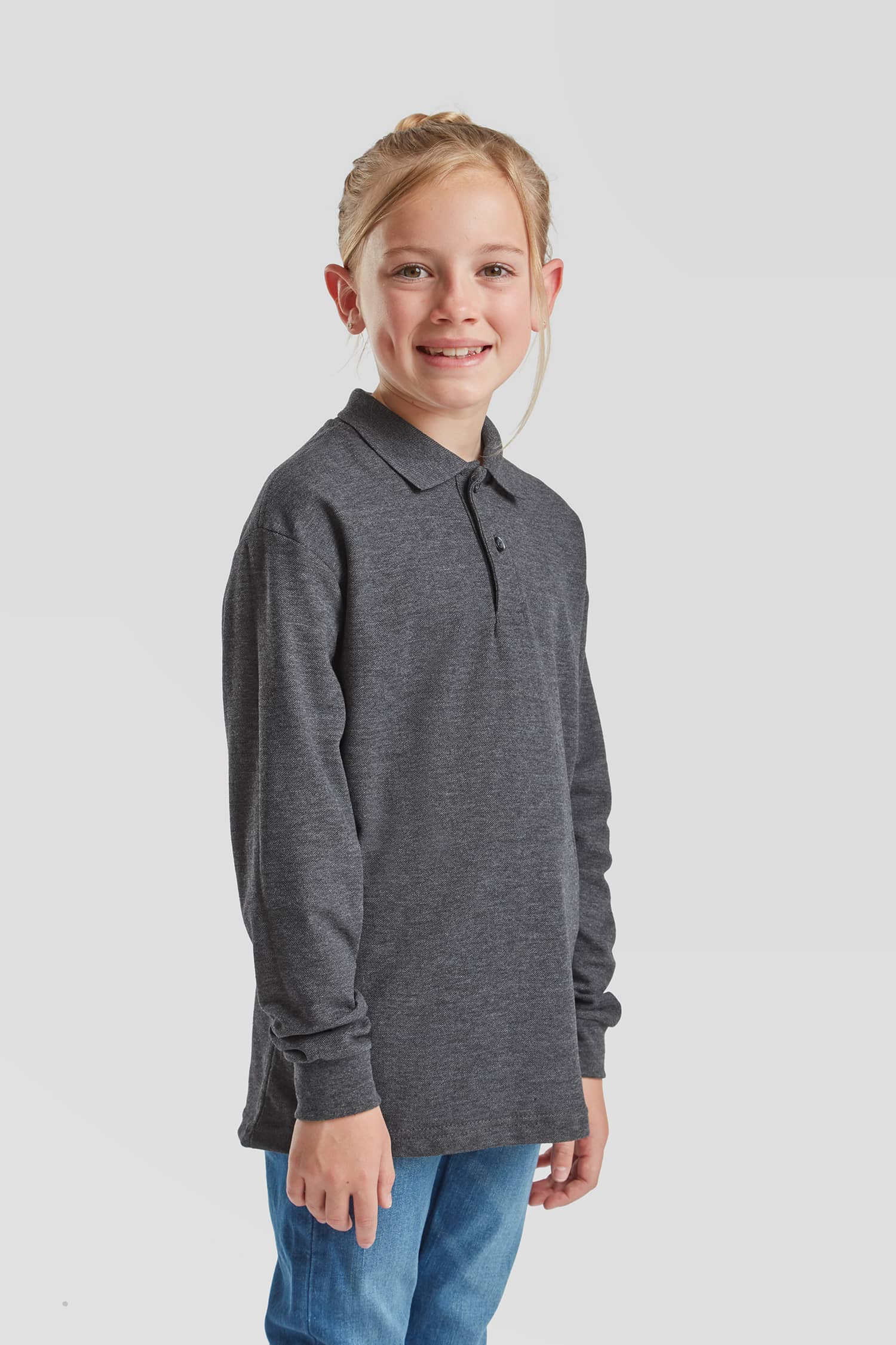 Kids´ Long Sleeve 65/35 Polo
