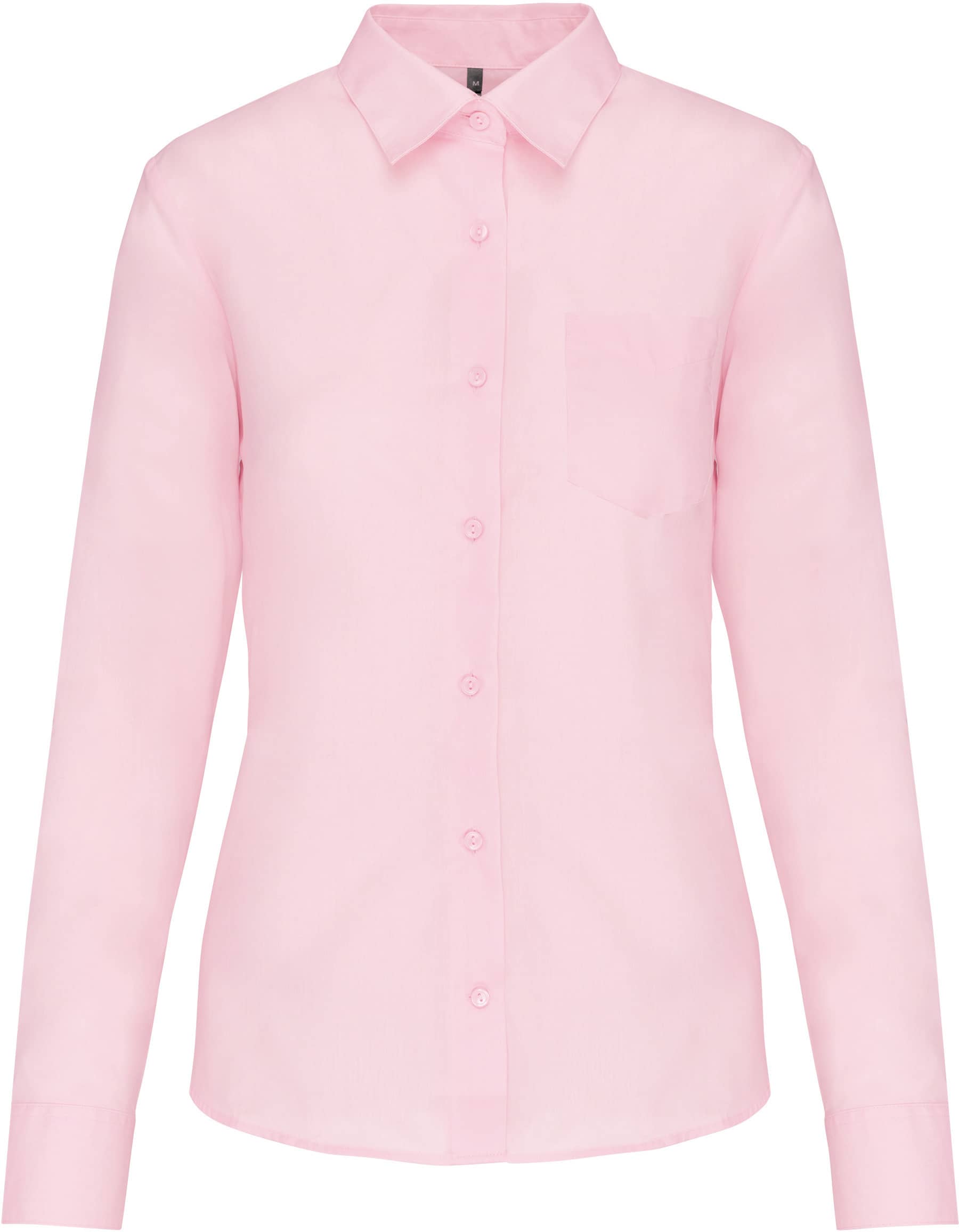 Popeline-Hemd Baumwollpolyester pflegeleicht für Damen