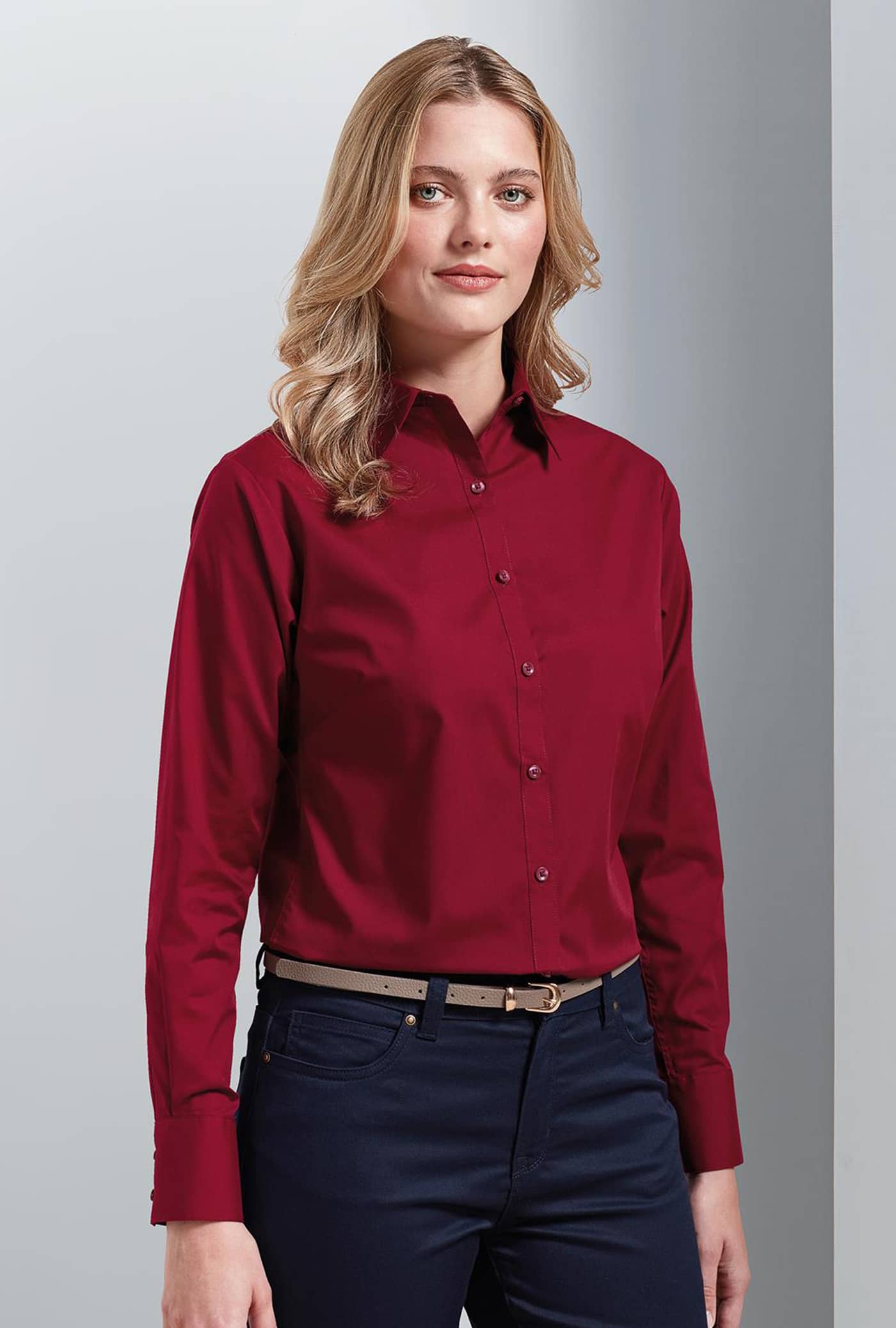 Women´s Poplin Long Sleeve Blouse