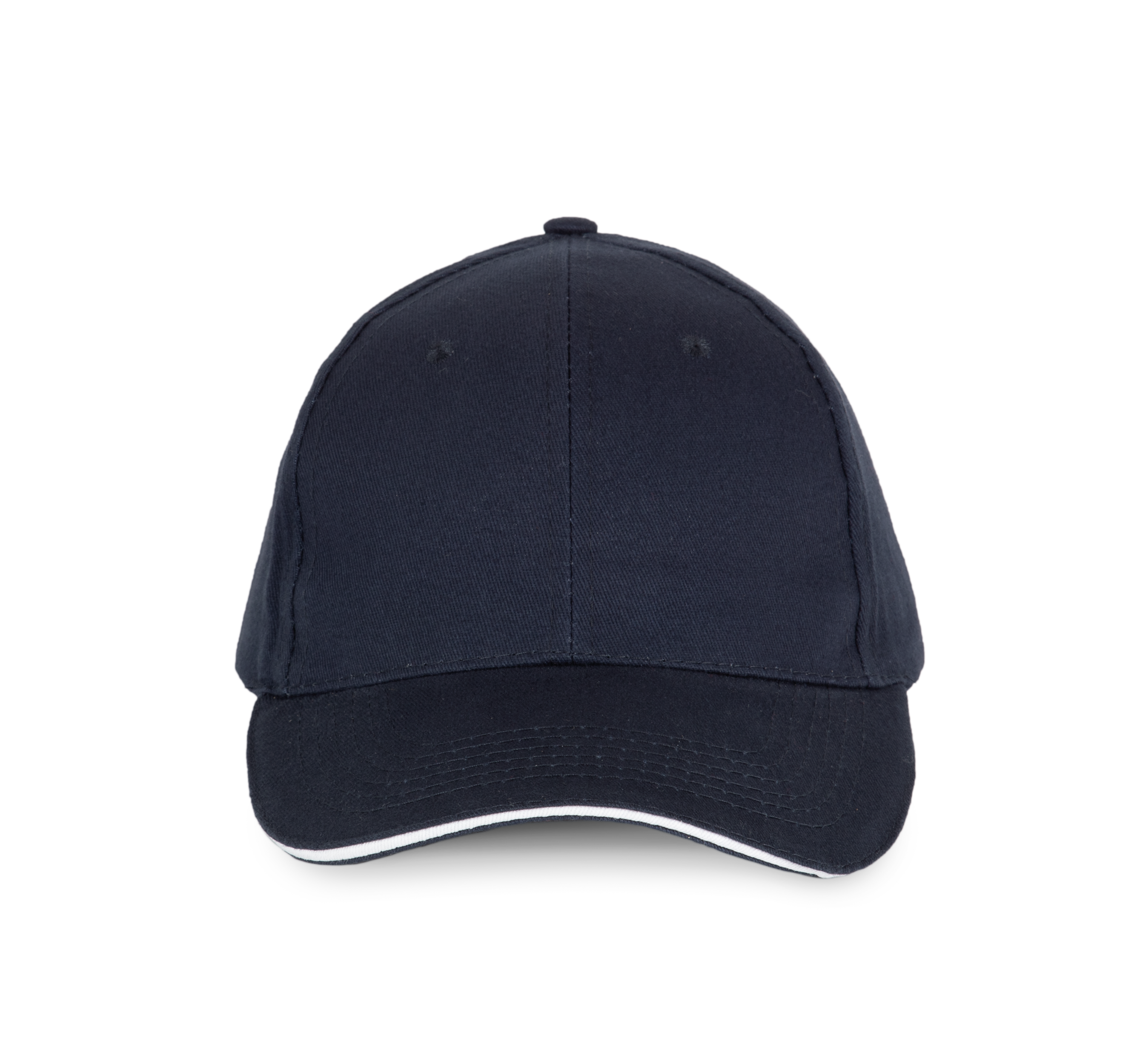 6-Panel-Kappe mit Kontrast-Sandwichschirm