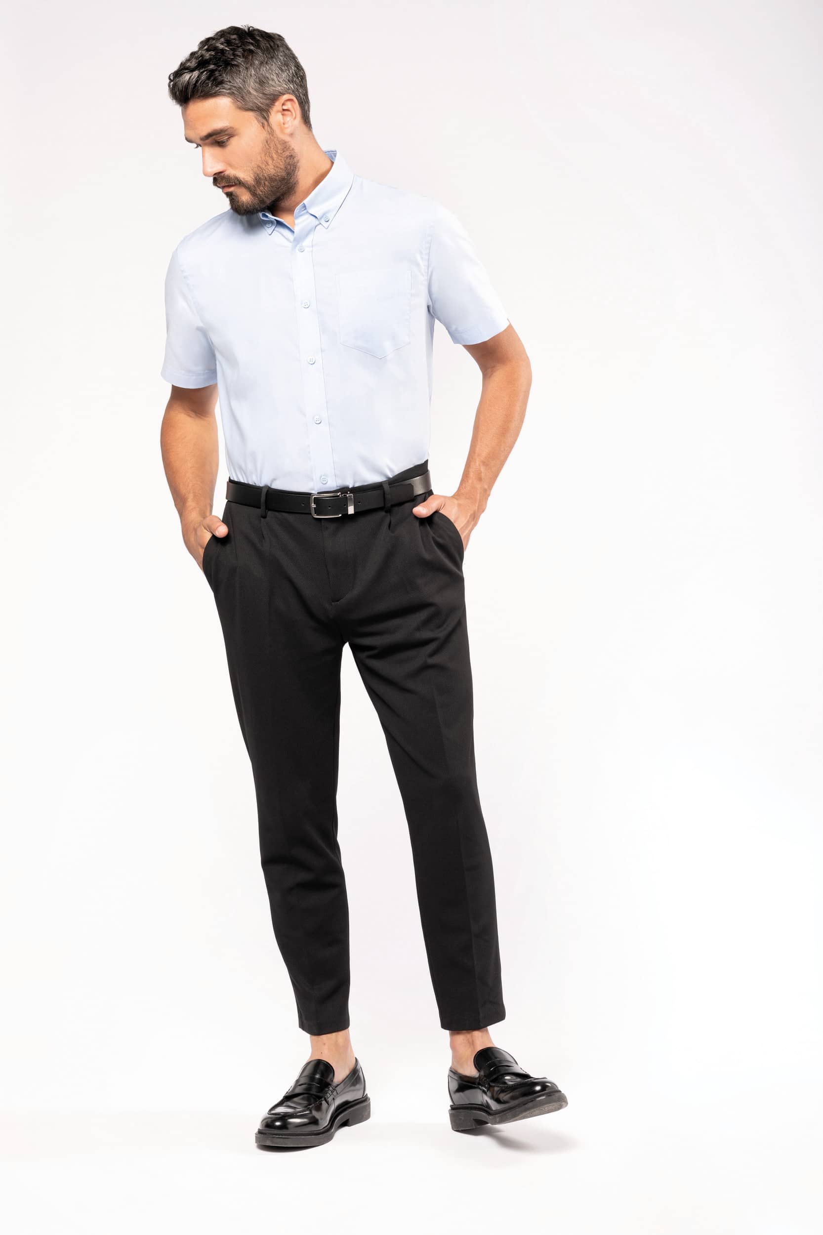 Herren Oxford Kurzarmhemd