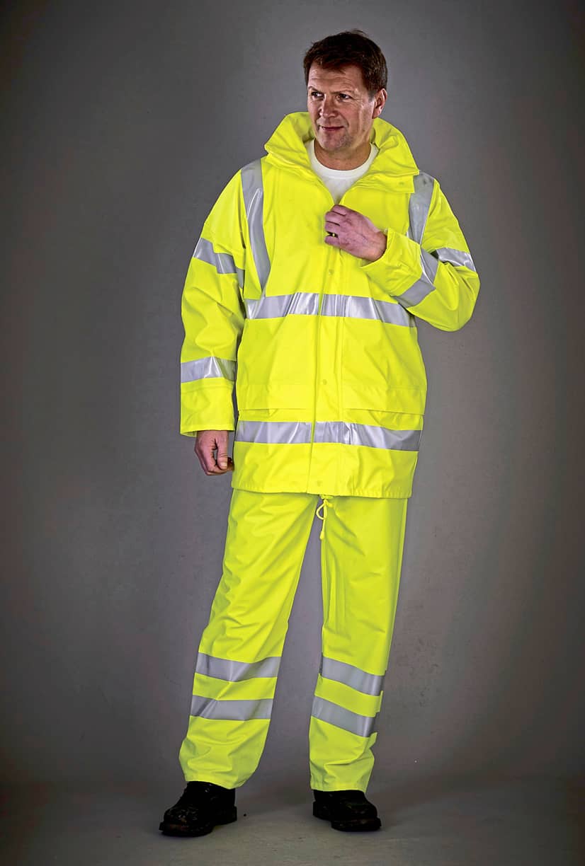 Hi-Vis Soft Flex Breathable Rain Trousers