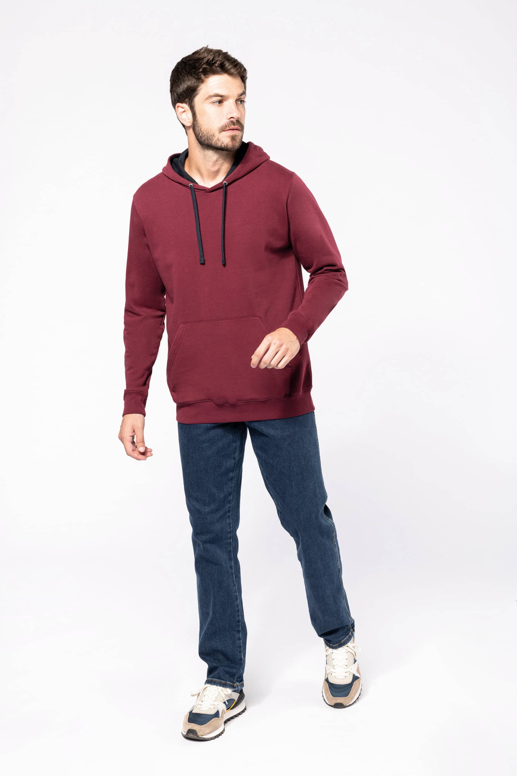 Herren-Kapuzensweatshirt Bicolor