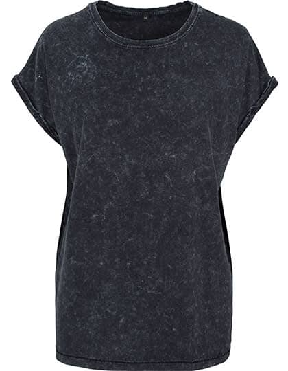 Ladies´ Acid Washed Extended Shoulder Tee