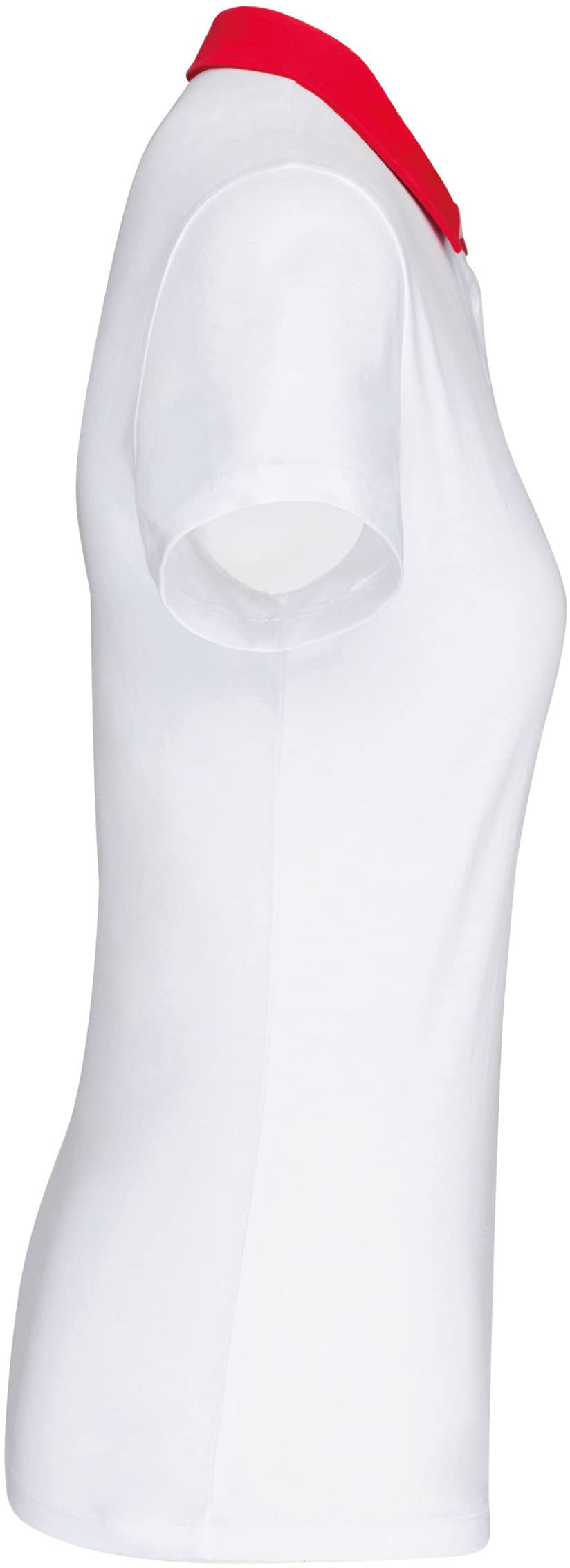 Zweifarbiges Jersey-Polohemd für Damen