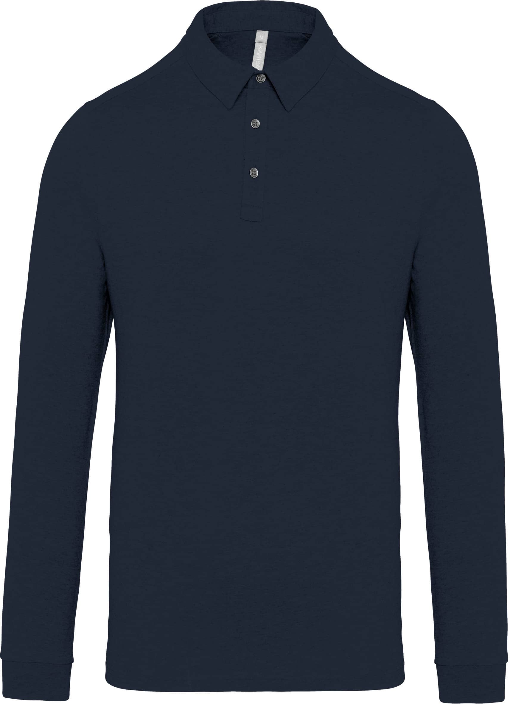 Langarm-Polohemd für Herren aus Jersey