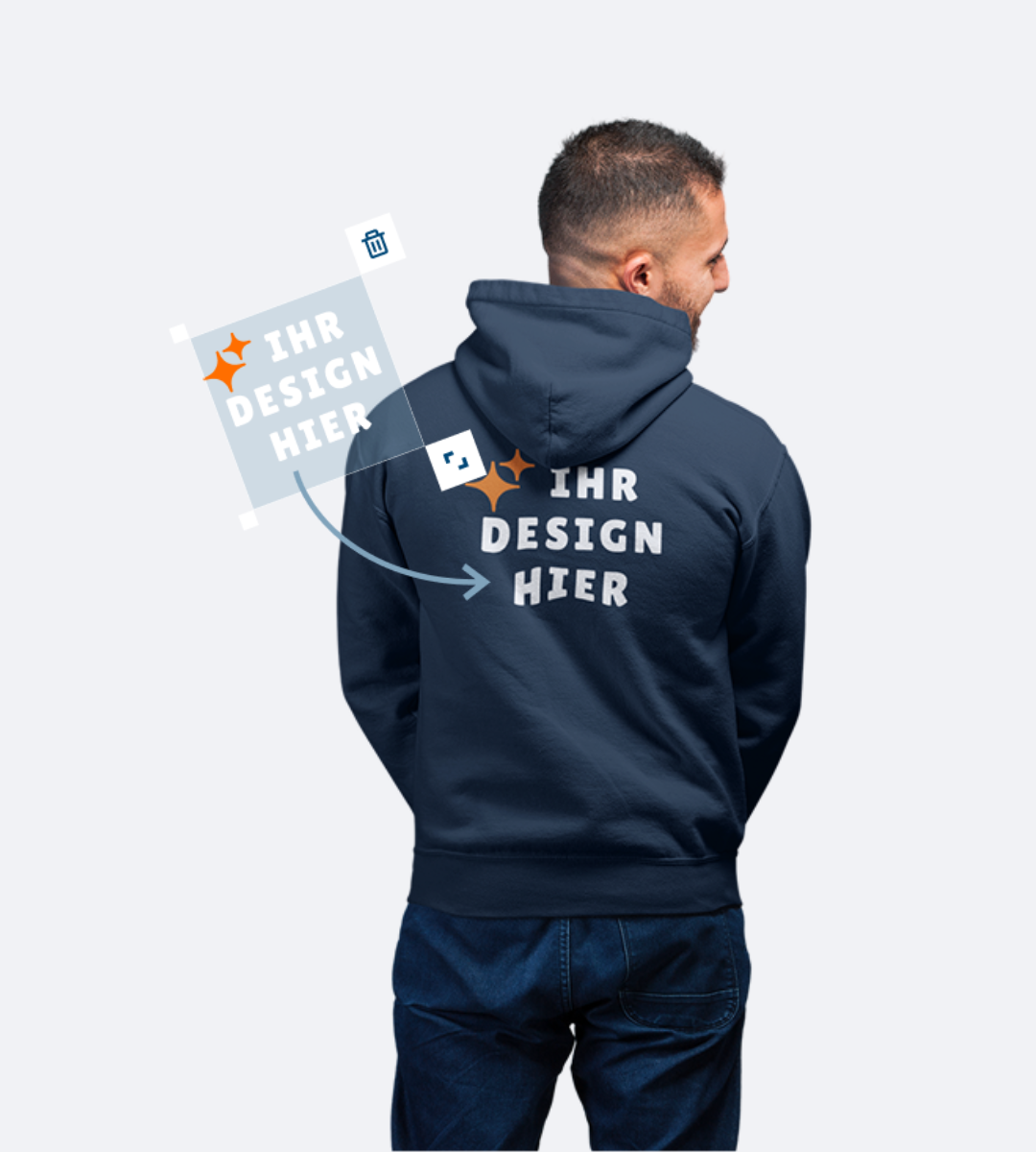 Herren Hoodies veredeln lassen