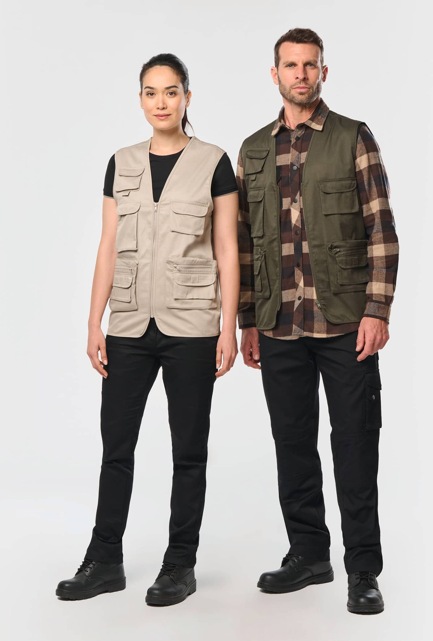 Gefütterte Unisex-Weste aus  Baumwollpolyester 609