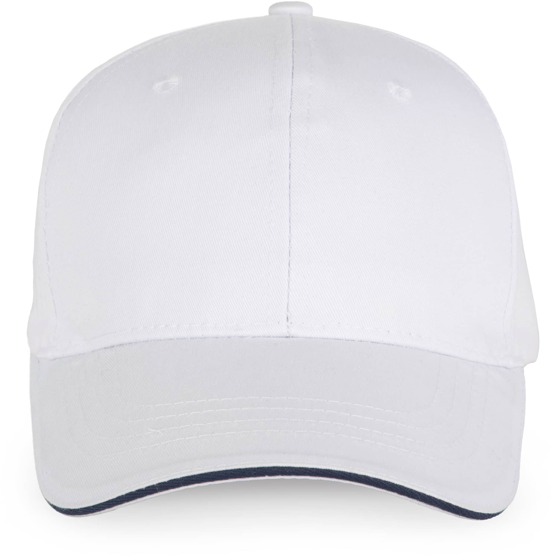 6-Panel-Cap mit Kontrast-Sandwichschirm OEKO-TEX® STANDARD 100