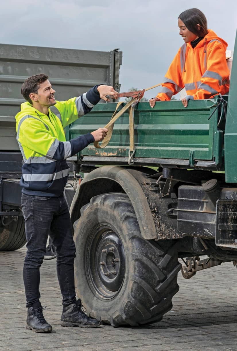 Hi-Vis Workwear Hooded Sweat-Jacket Galway