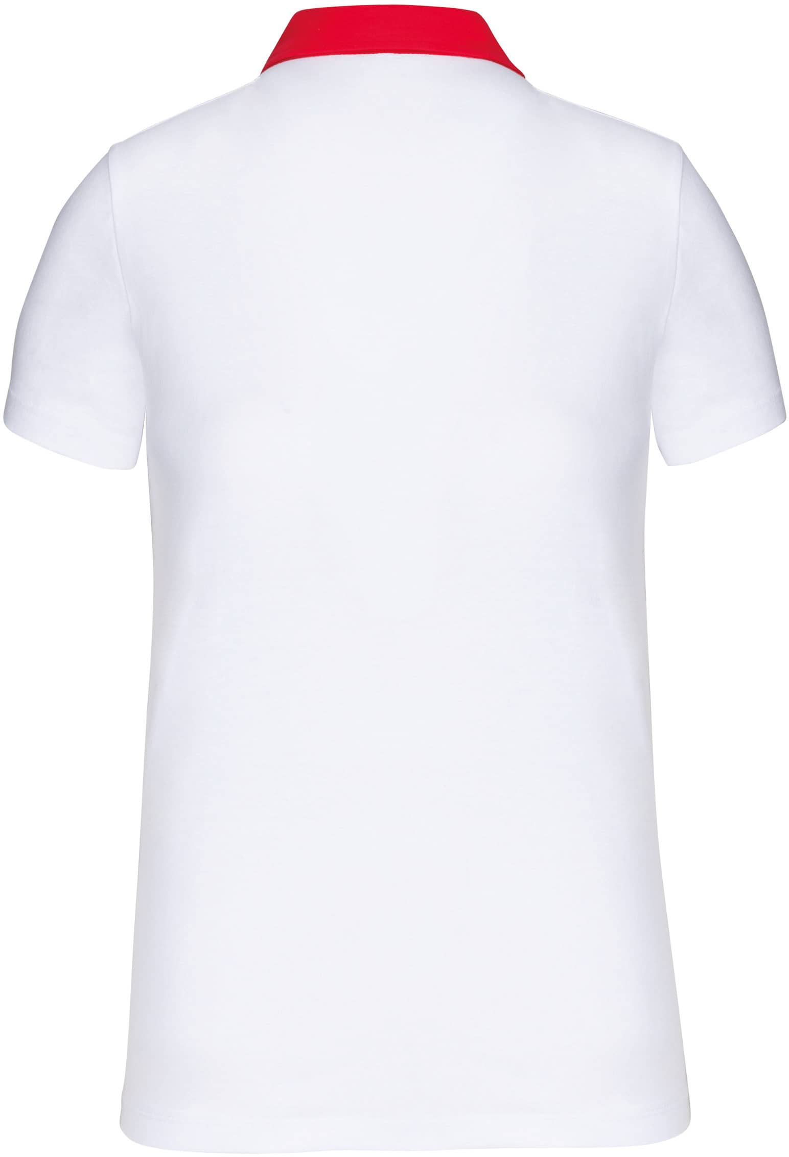 Zweifarbiges Jersey-Polohemd für Damen