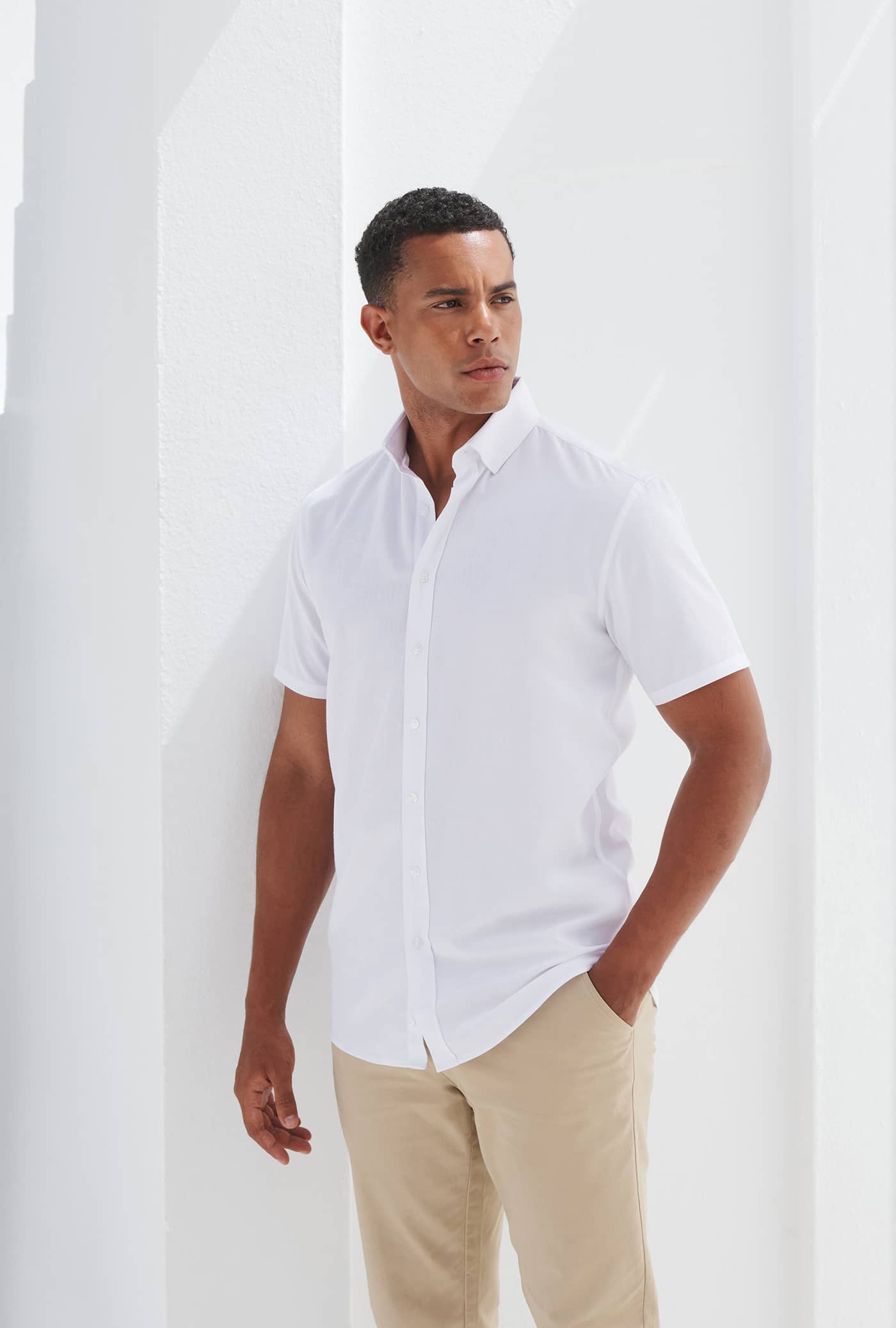 Men´s Short Sleeved ´Cotton Feel´ Coolplus® Shirt