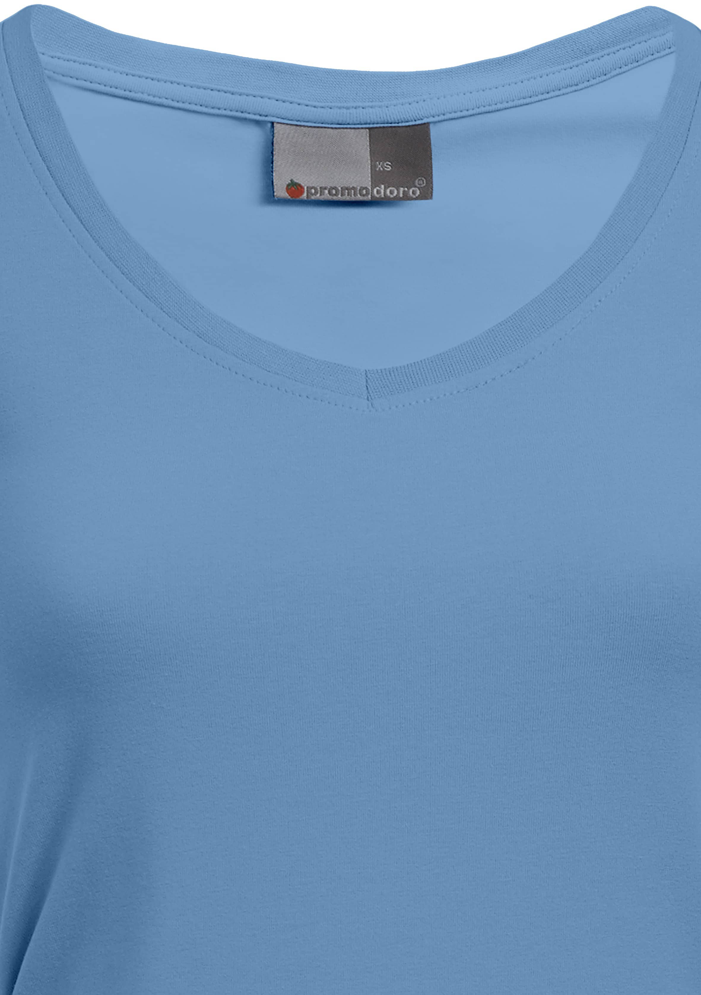 Women´s Slim Fit V-Neck-T Long