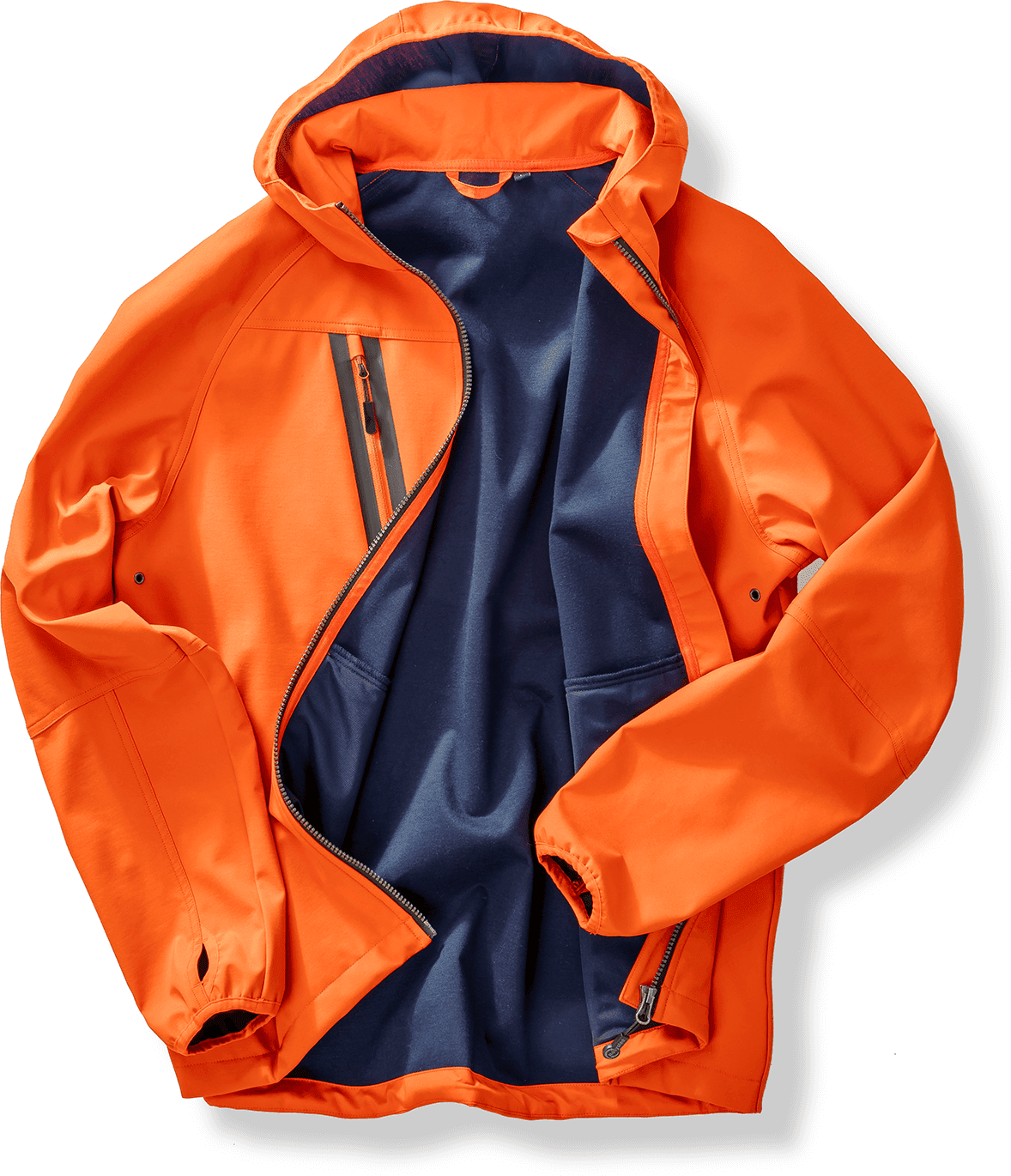 3-Layer Recycled Printable Hooded Casual Softshell Jacket