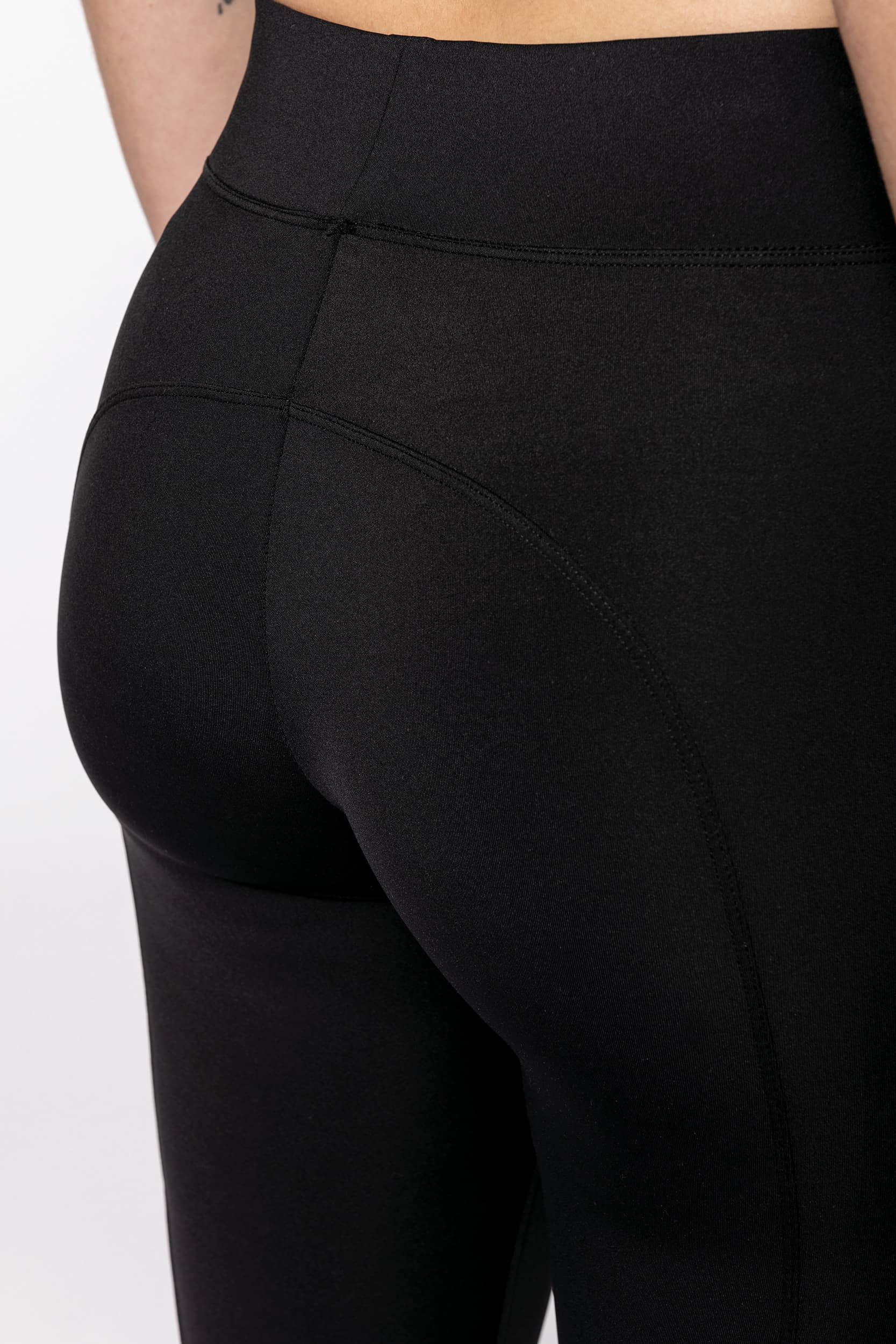 Zweifarbige Damen-Leggings - Black / Dark Grey Heather