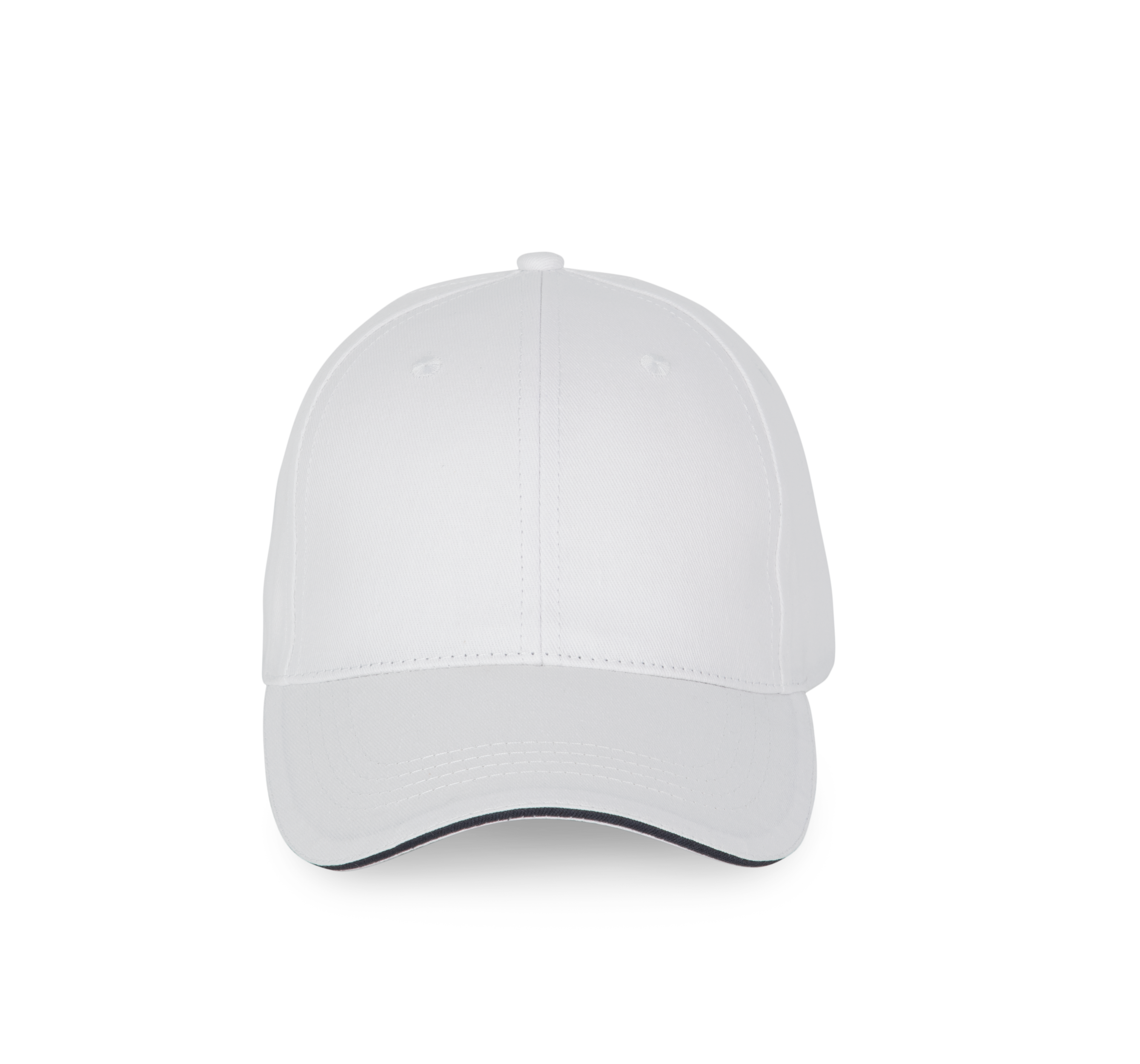 6-Panel-Kappe mit Kontrast-Sandwichschirm
