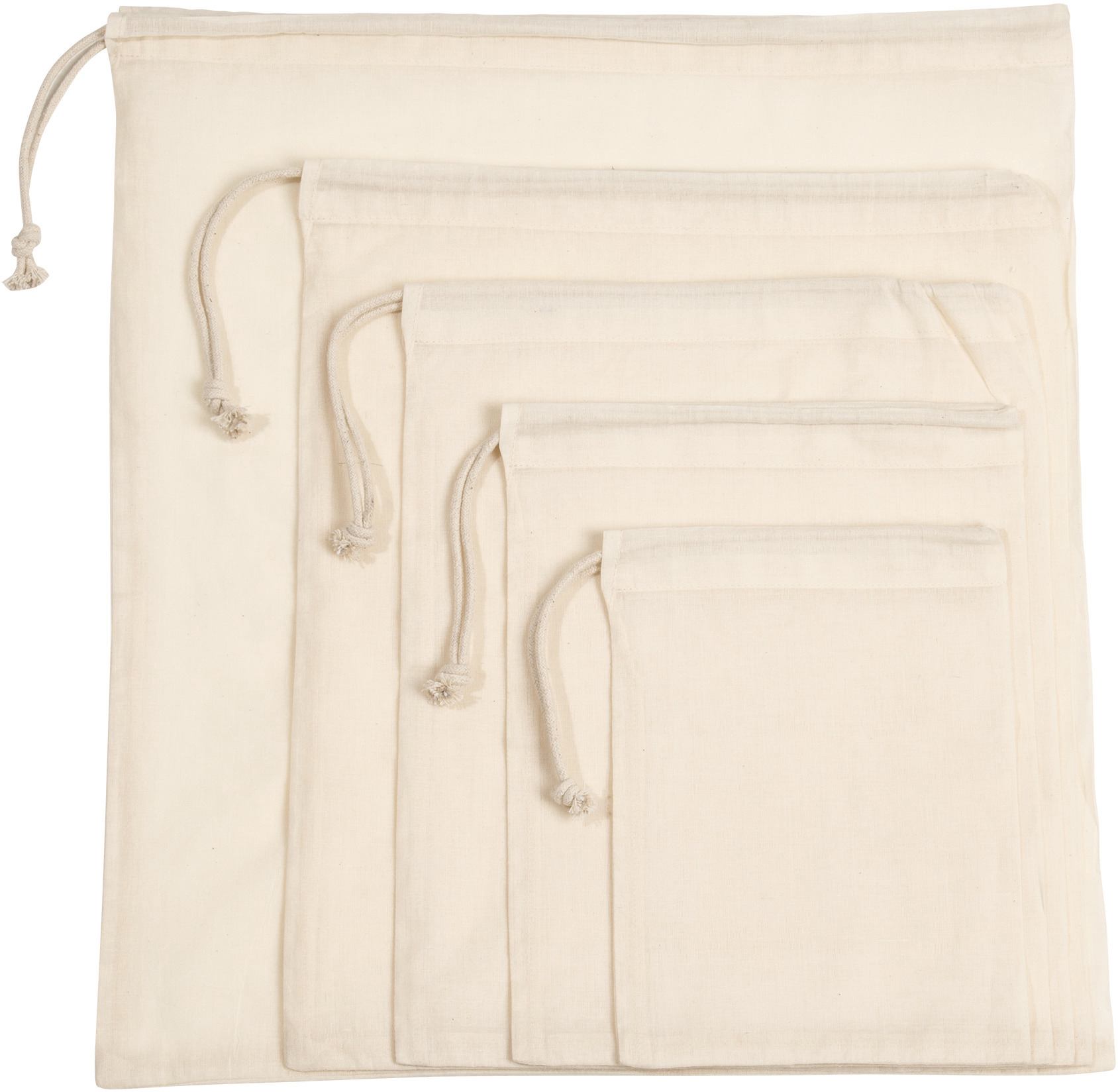 Tasche mit Kordelzug aus Bio-Baumwolle Large