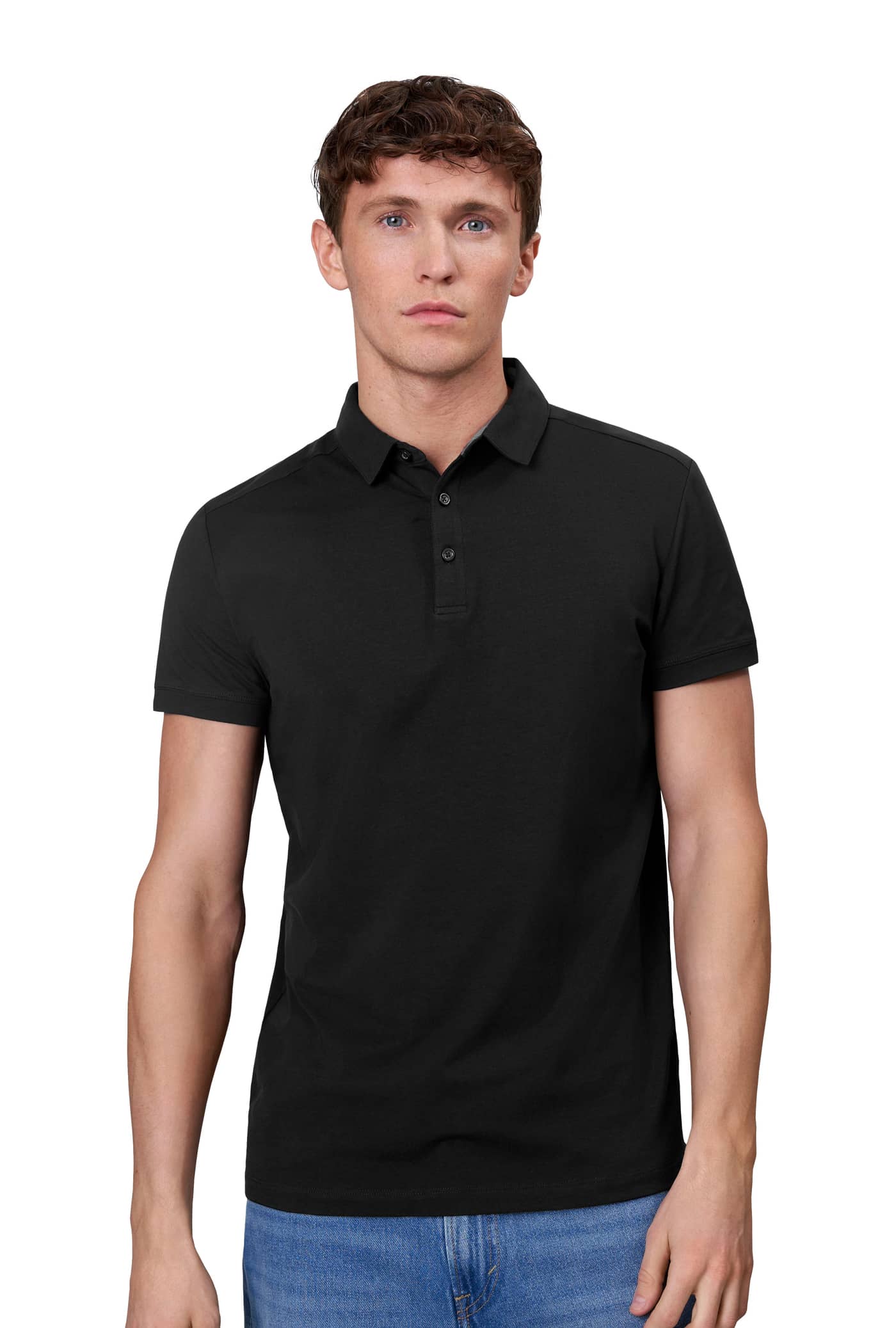 Business Poloshirt mit Jersey