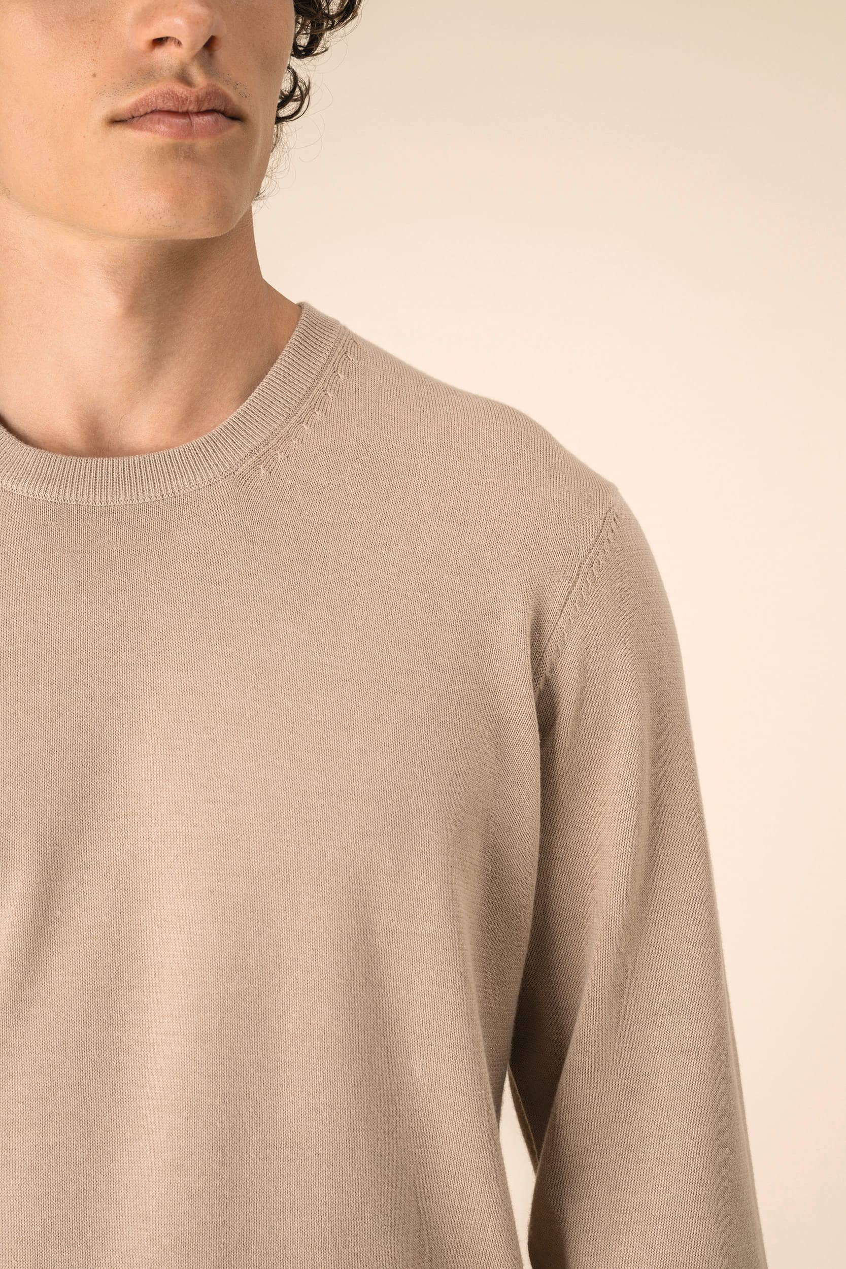 Umweltfreundlicher Herrenpullover mit Rundhalsausschnitt