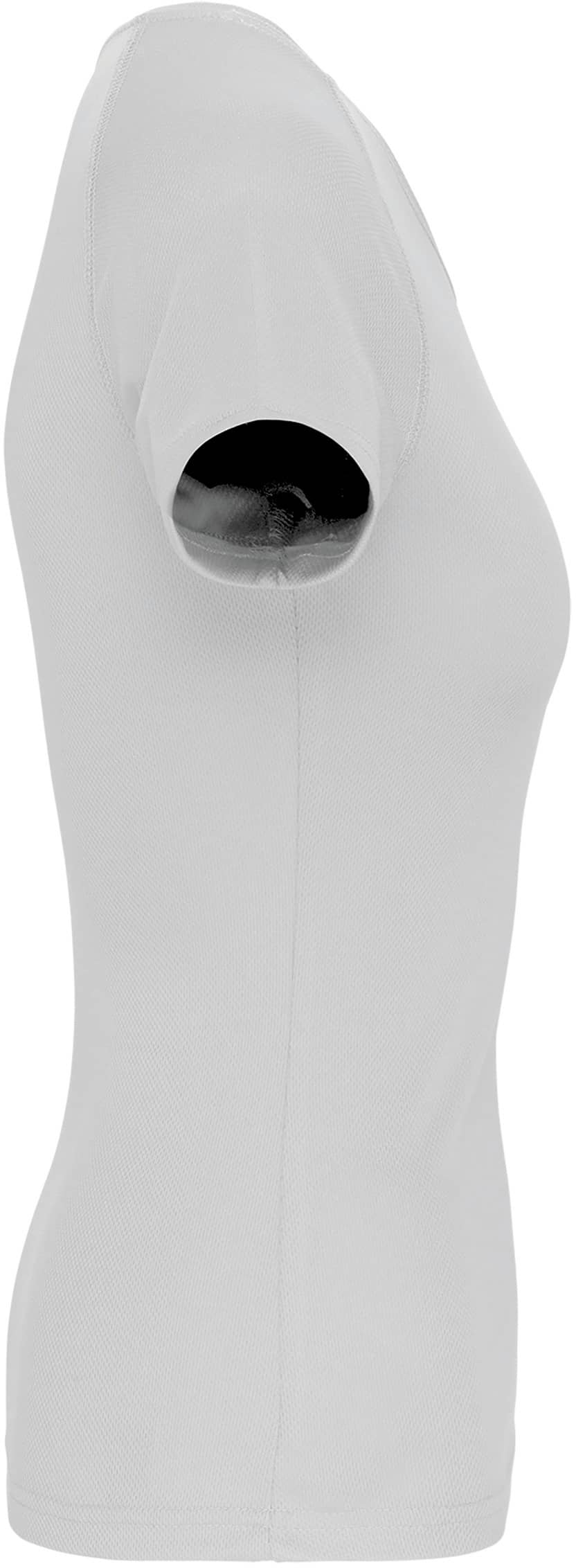 Damen Basic Sport Funktionsshirt Kurzarm - White