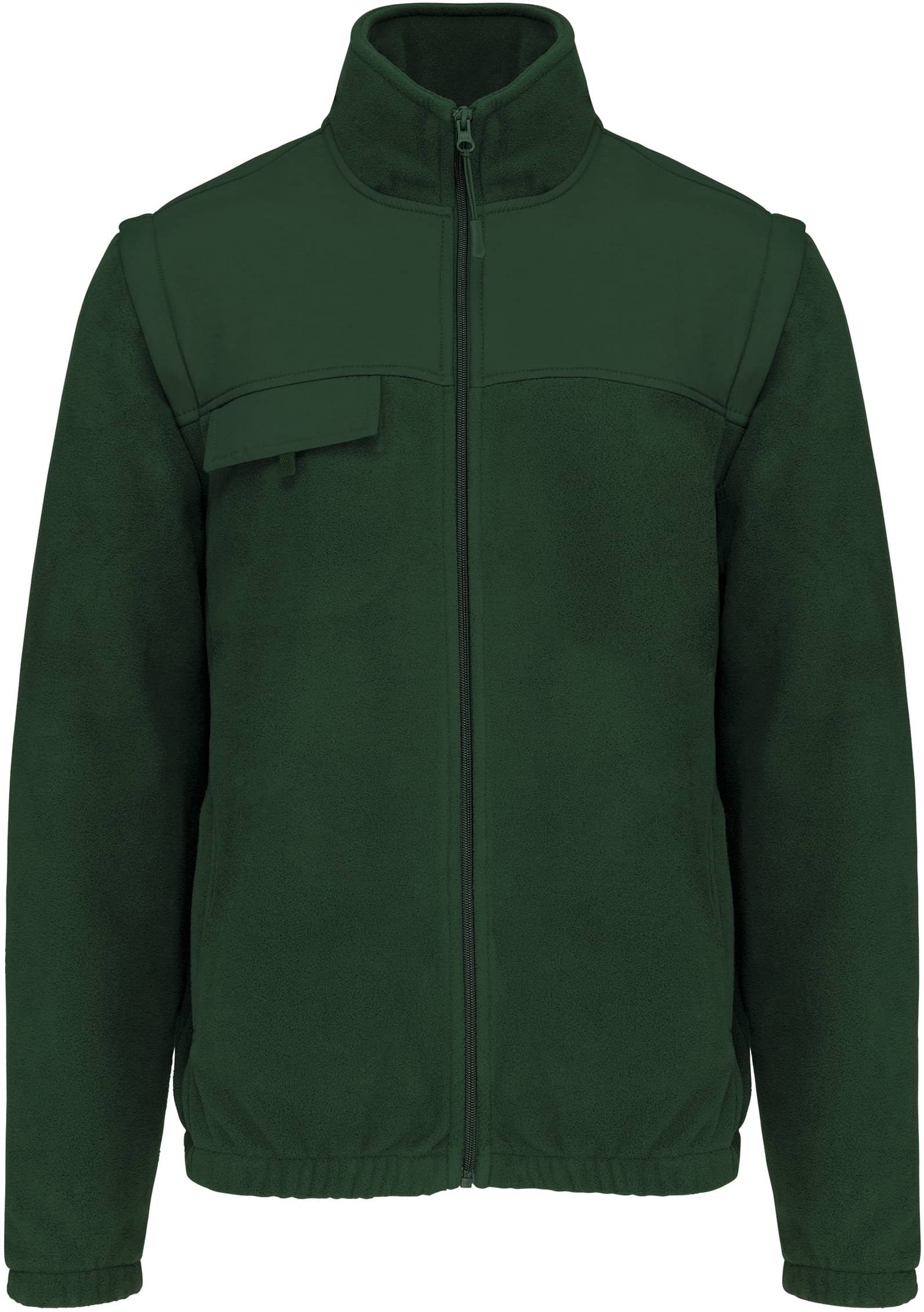 Fleecejacke mit abnehmbaren Ärmeln