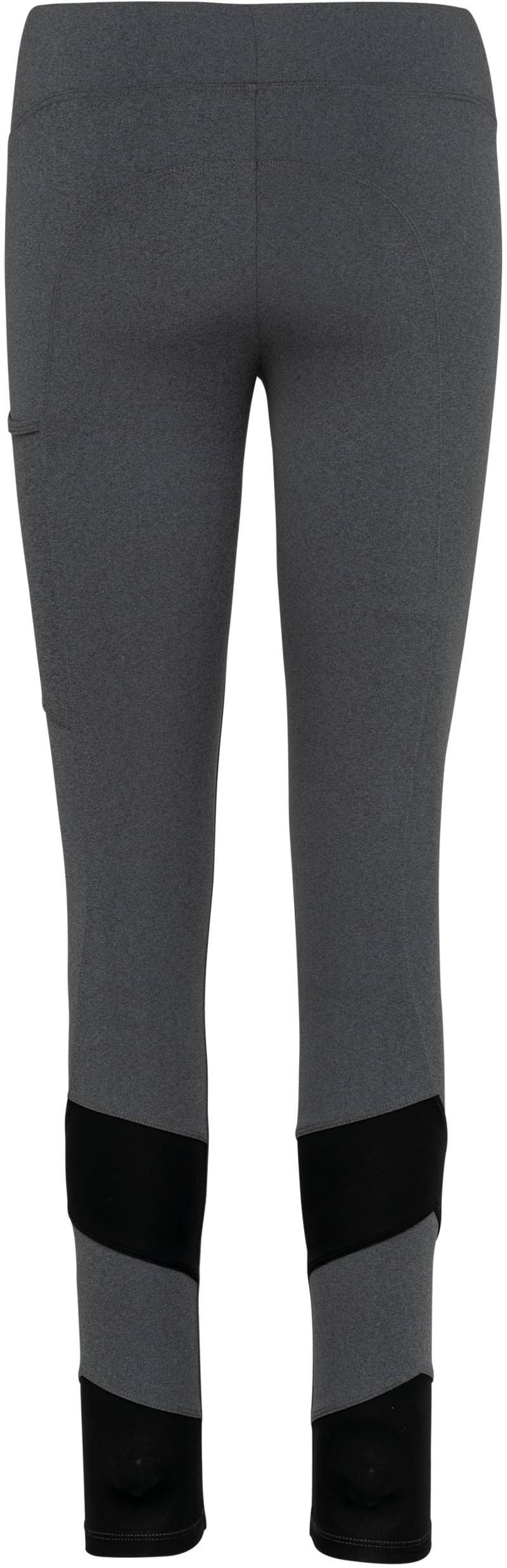 Zweifarbige Damen-Leggings - Dark Grey Heather / Black