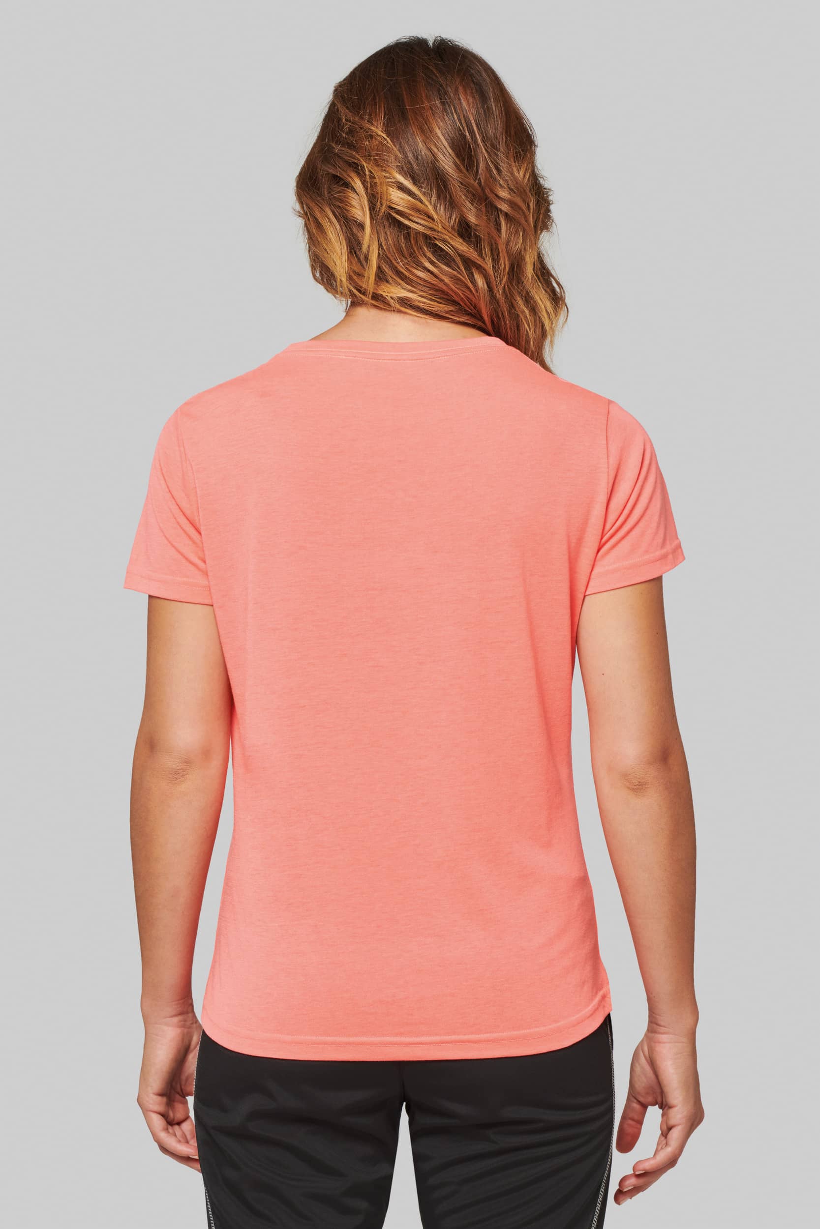 Damen-Triblend-Sportshirt mit Rundhalsausschnitt