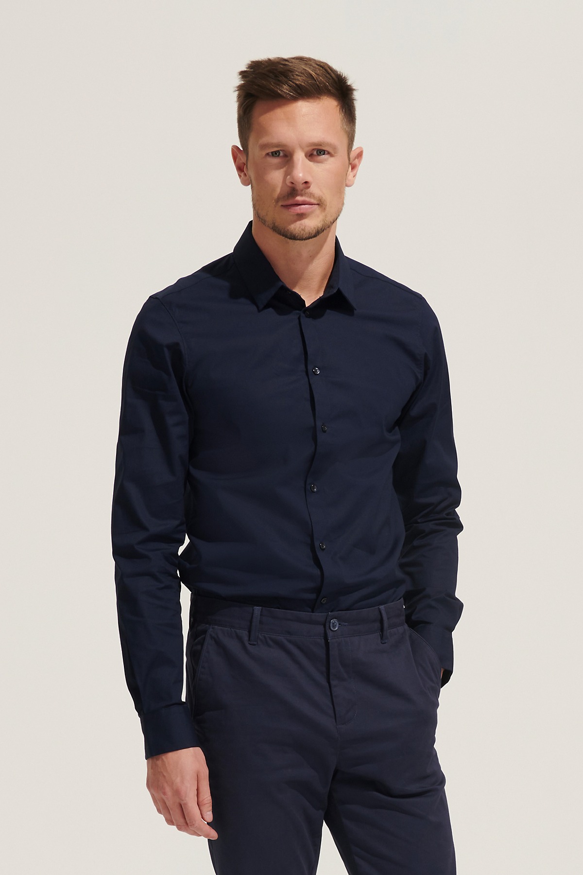 Men´s Long Sleeve Stretch Shirt Blake