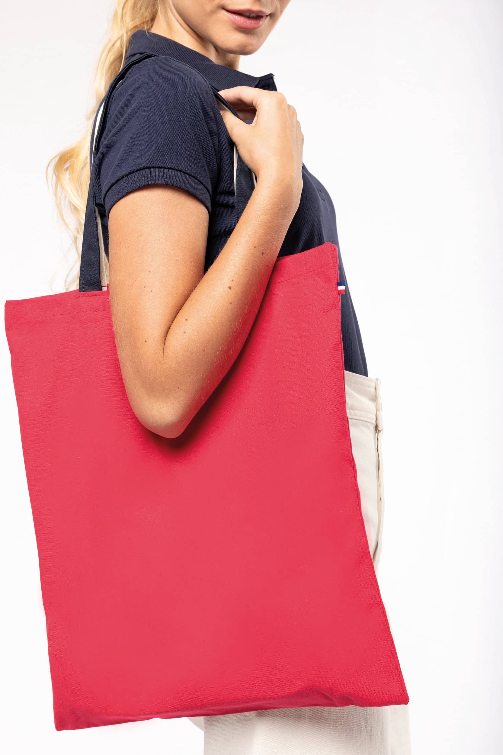 Dreifarbige Shoppingtasche