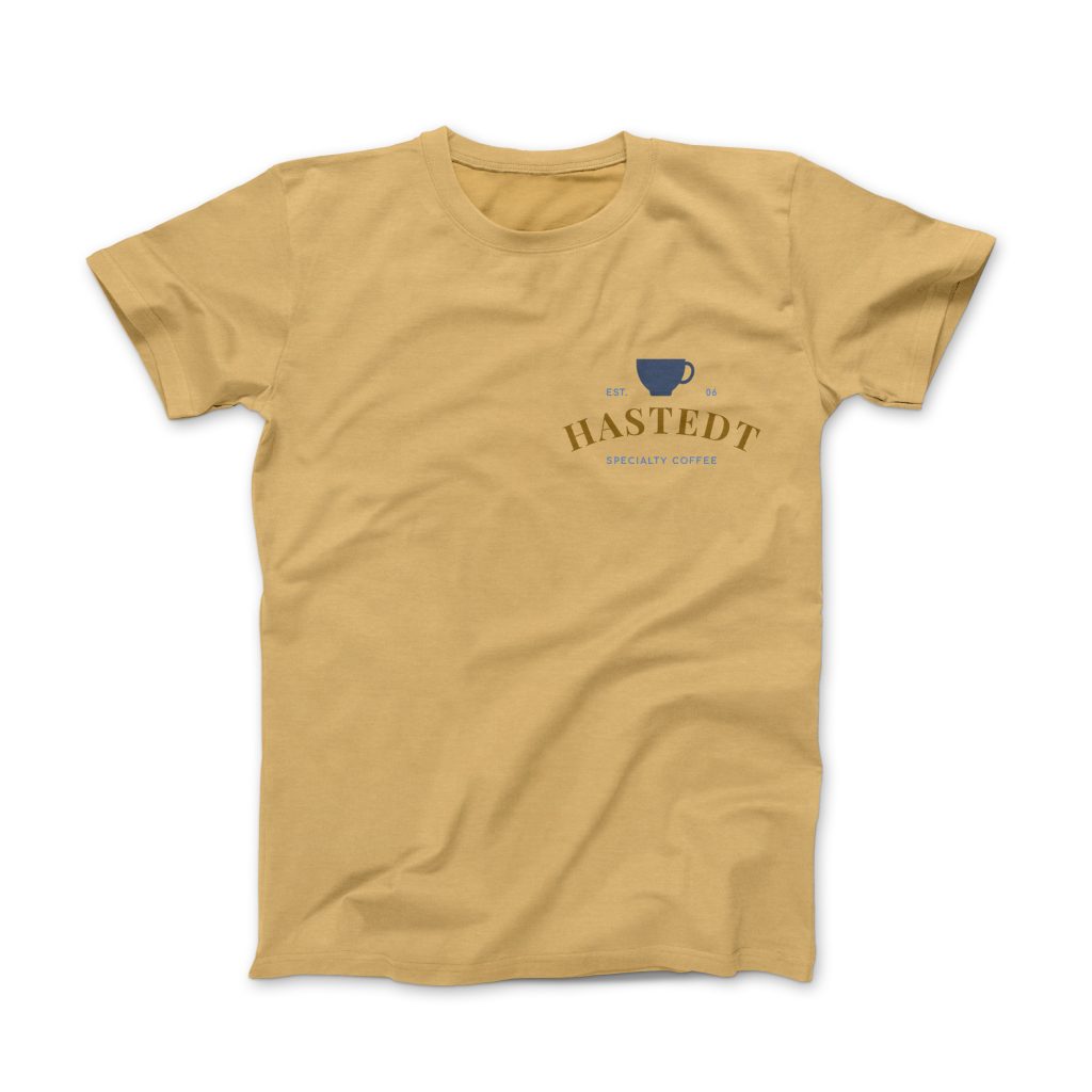 T-Shirt-Design mit komplementären Farben