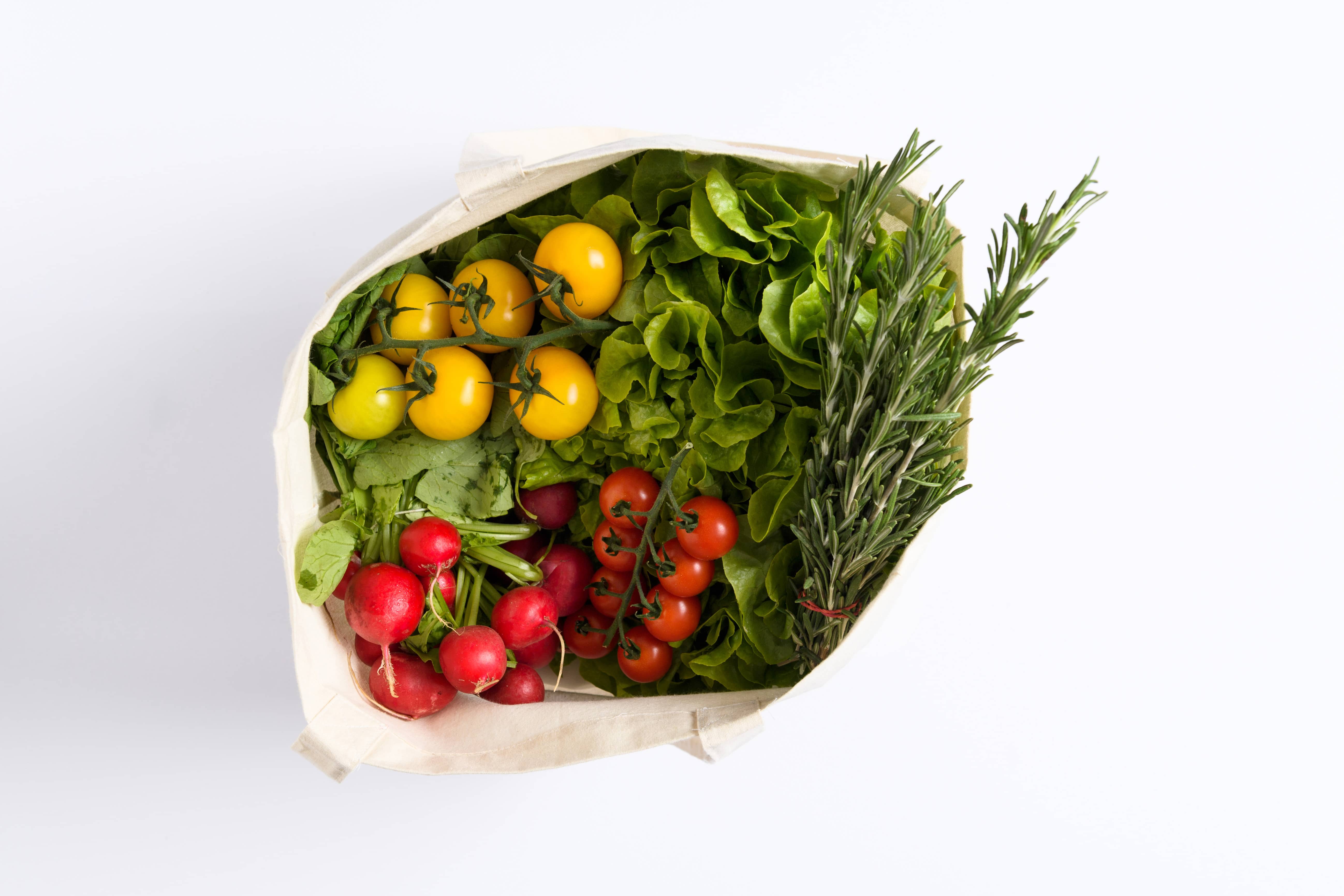 Cotton Bag Side Fold Long Handles