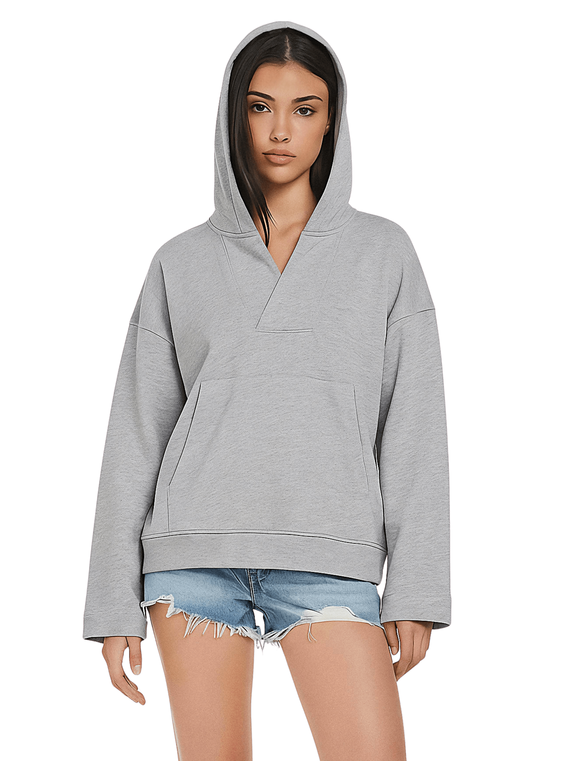 Women's V-Neck Hoodie