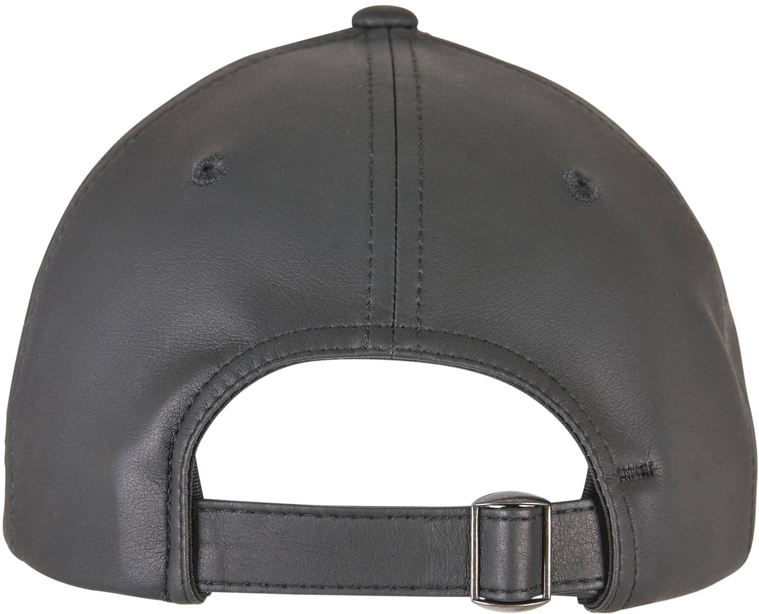 Synthetic Leather Alpha Shape Dad Cap