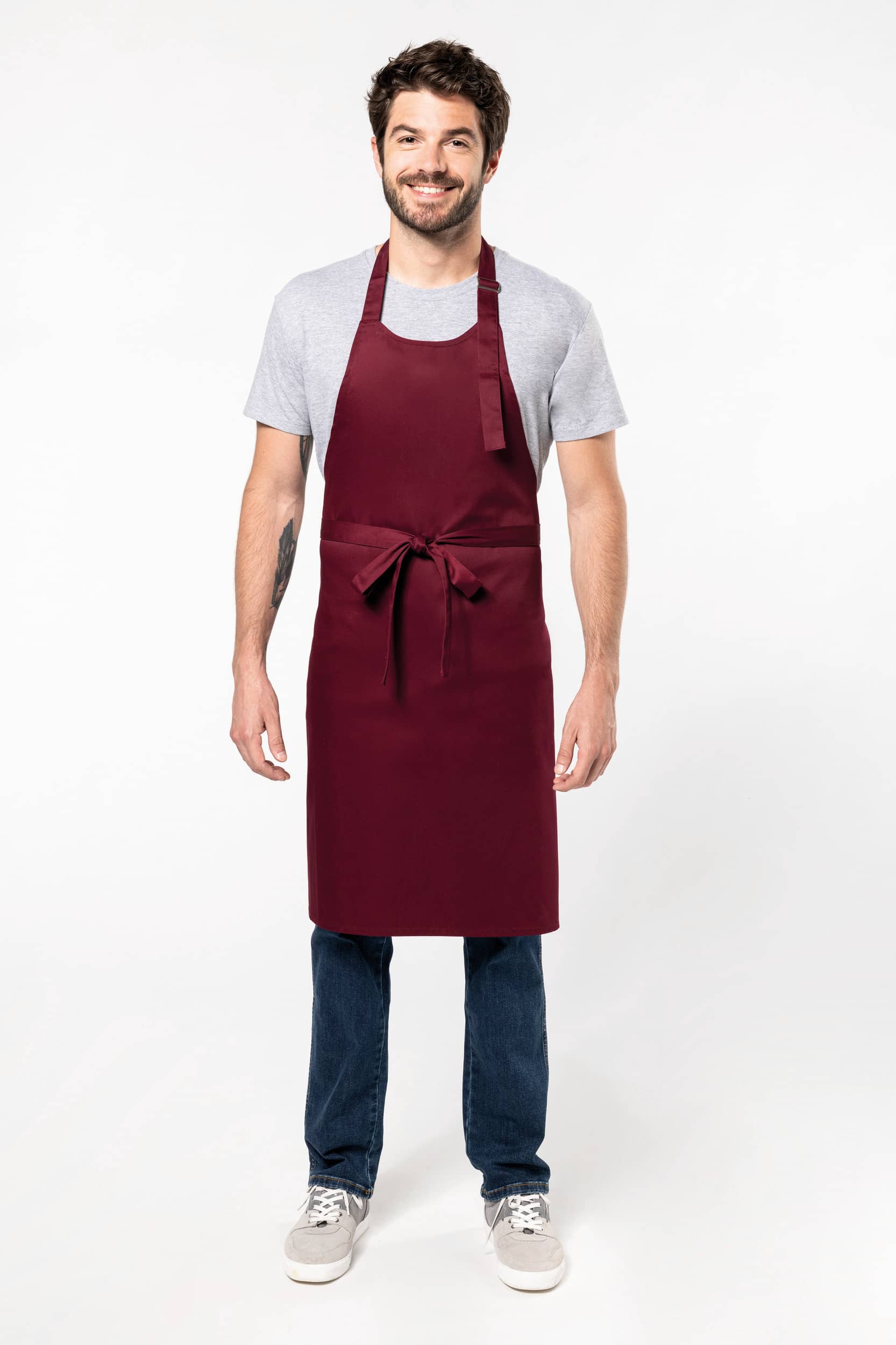 Schürze aus Baumwollpolyester ohne Tasche