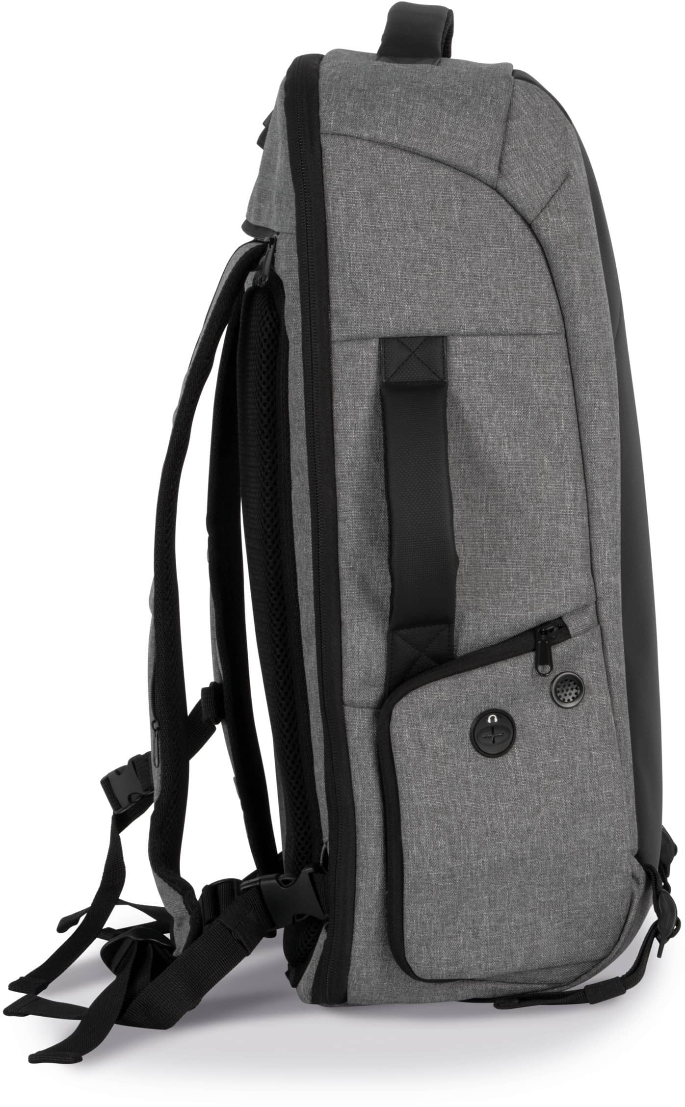 Diebstahlschutz-Rucksack aus Polyester.