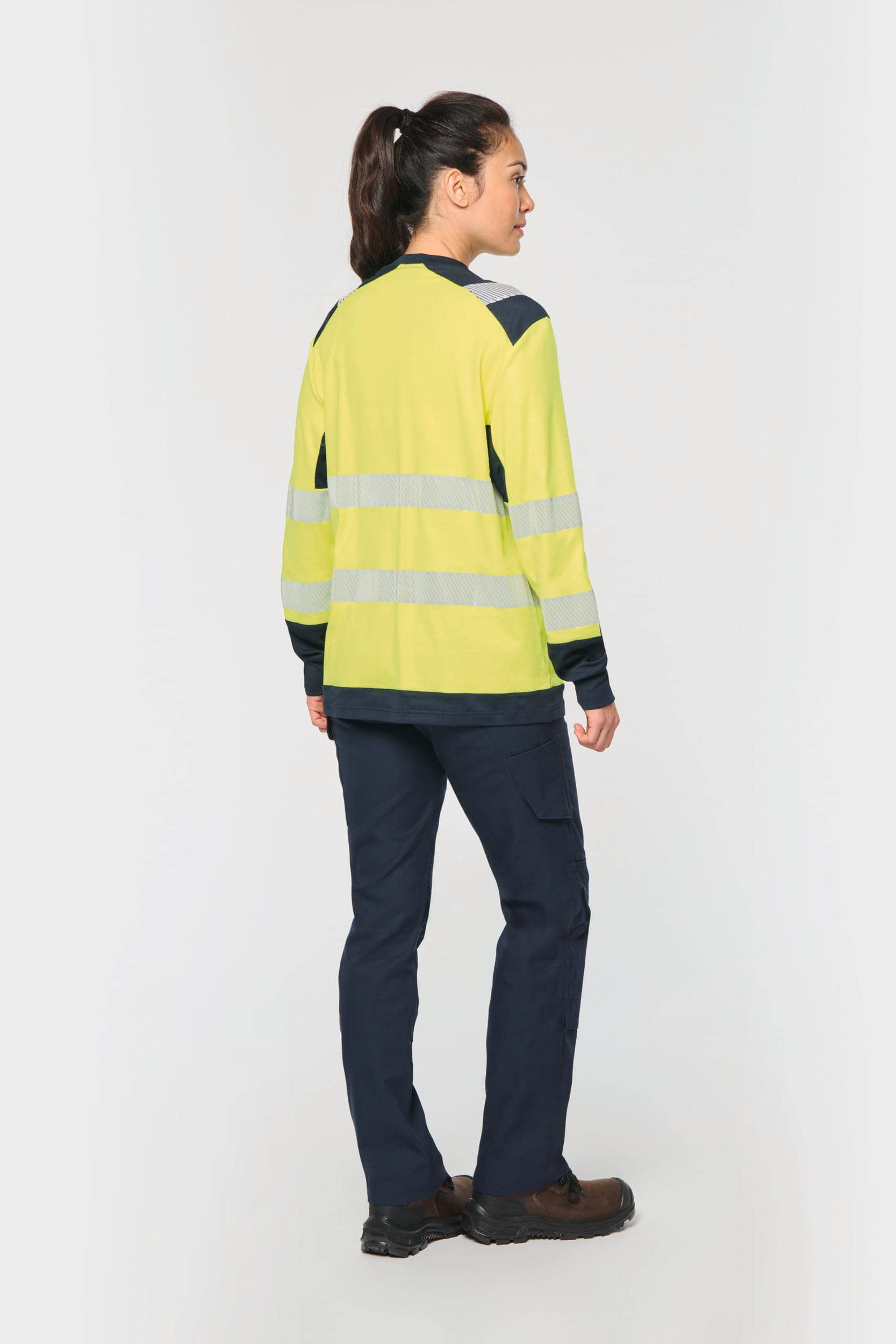 Recyceltes Sicherheits-T-Shirt mit langen Ärmeln