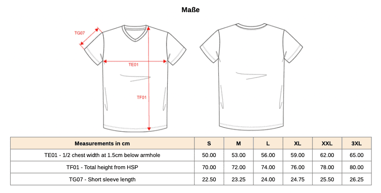 Herren-T-Shirt Supima® mit V-Ausschnitt und kurzen Ärmeln