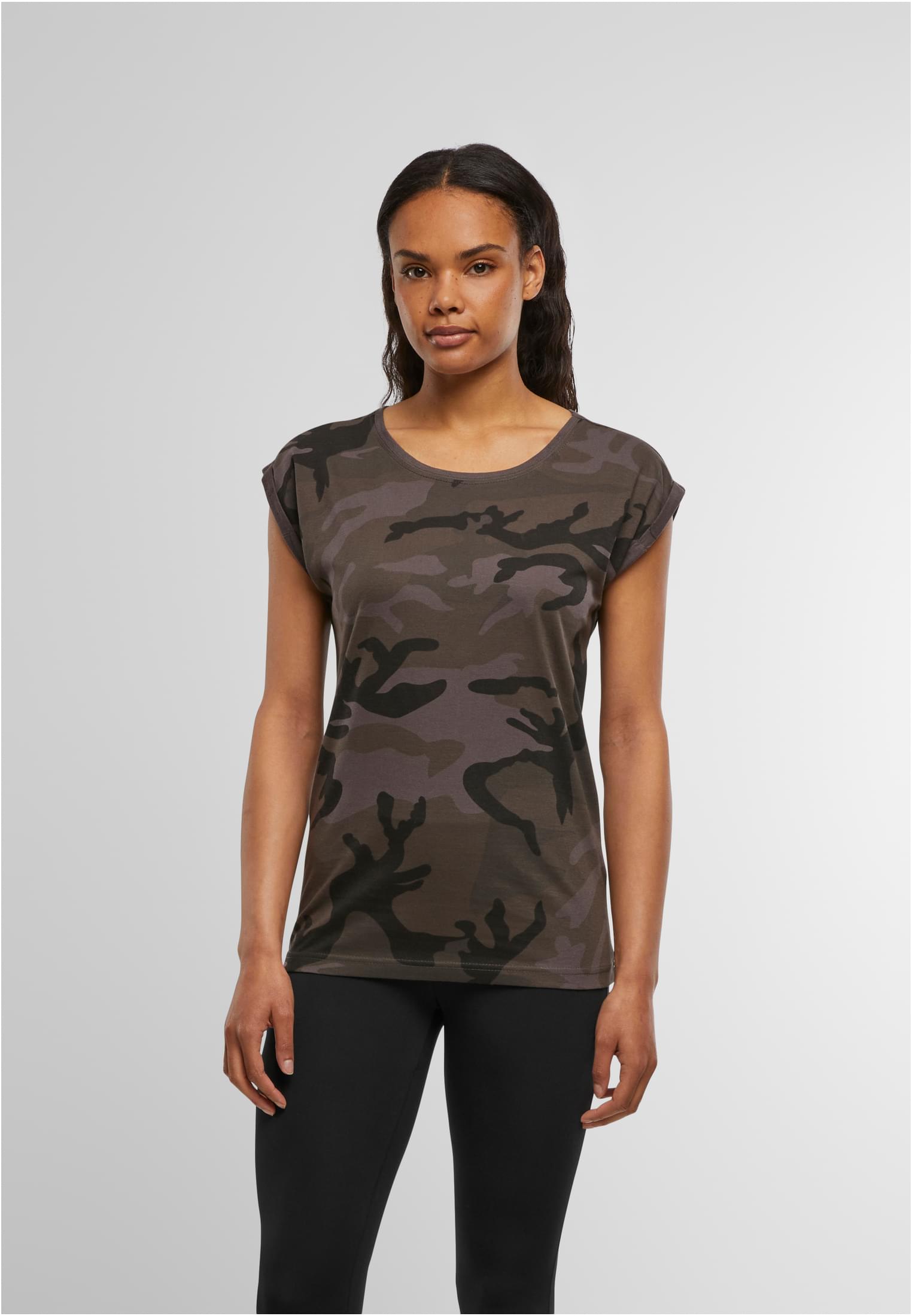 Ladies´ Camo Extended Shoulder Camo Tee