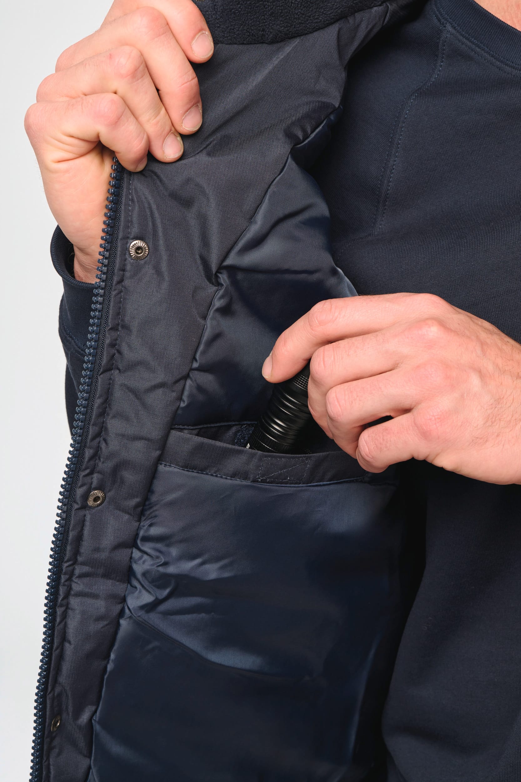 Workwear Parka mit abtrennbaren Ärmeln